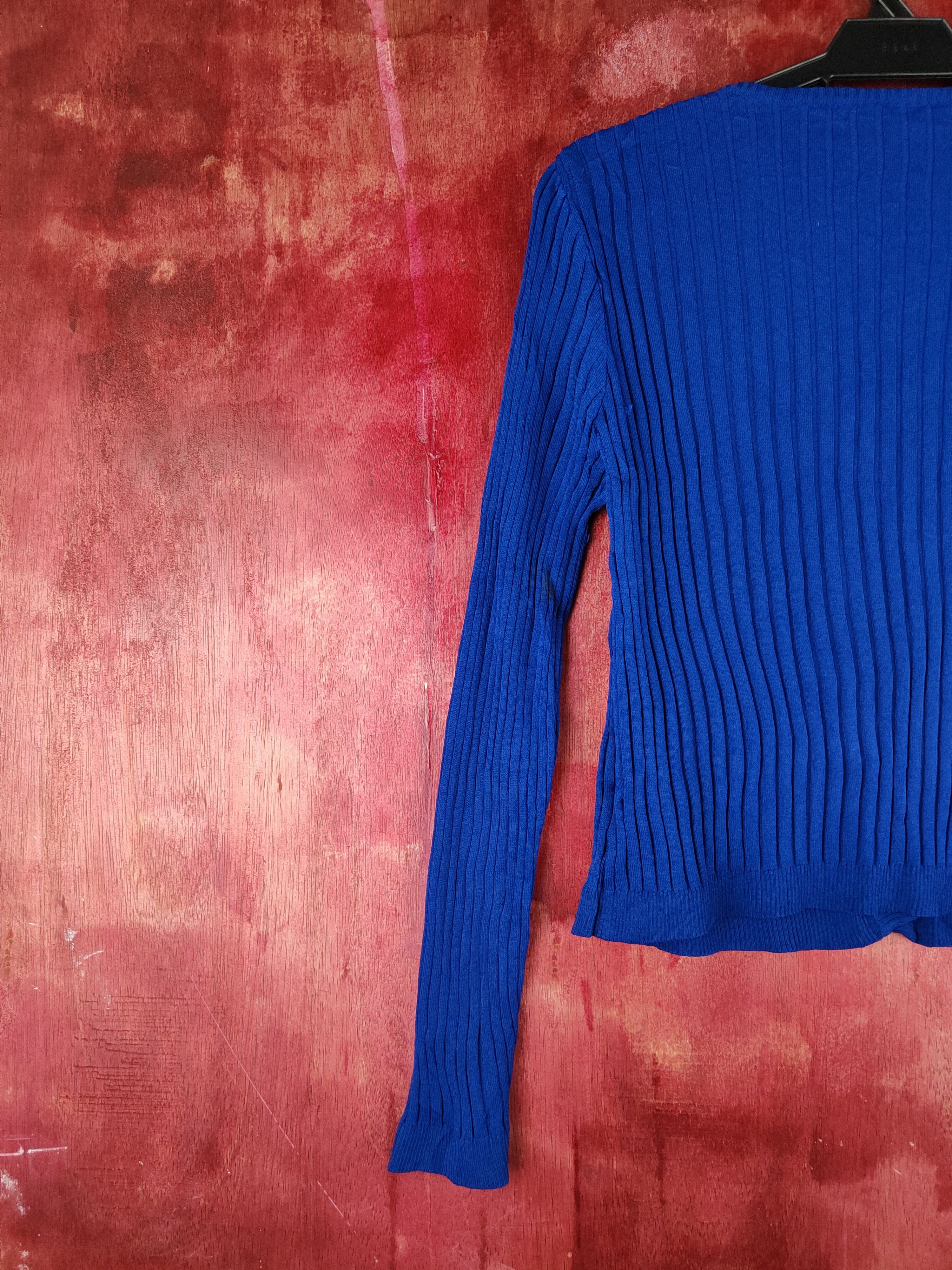Japanese Brand Eterno Bellezza Dark Blue Knitwear Cardigan #S1094 Size S / US 4 / IT 40 - 8 Thumbnail