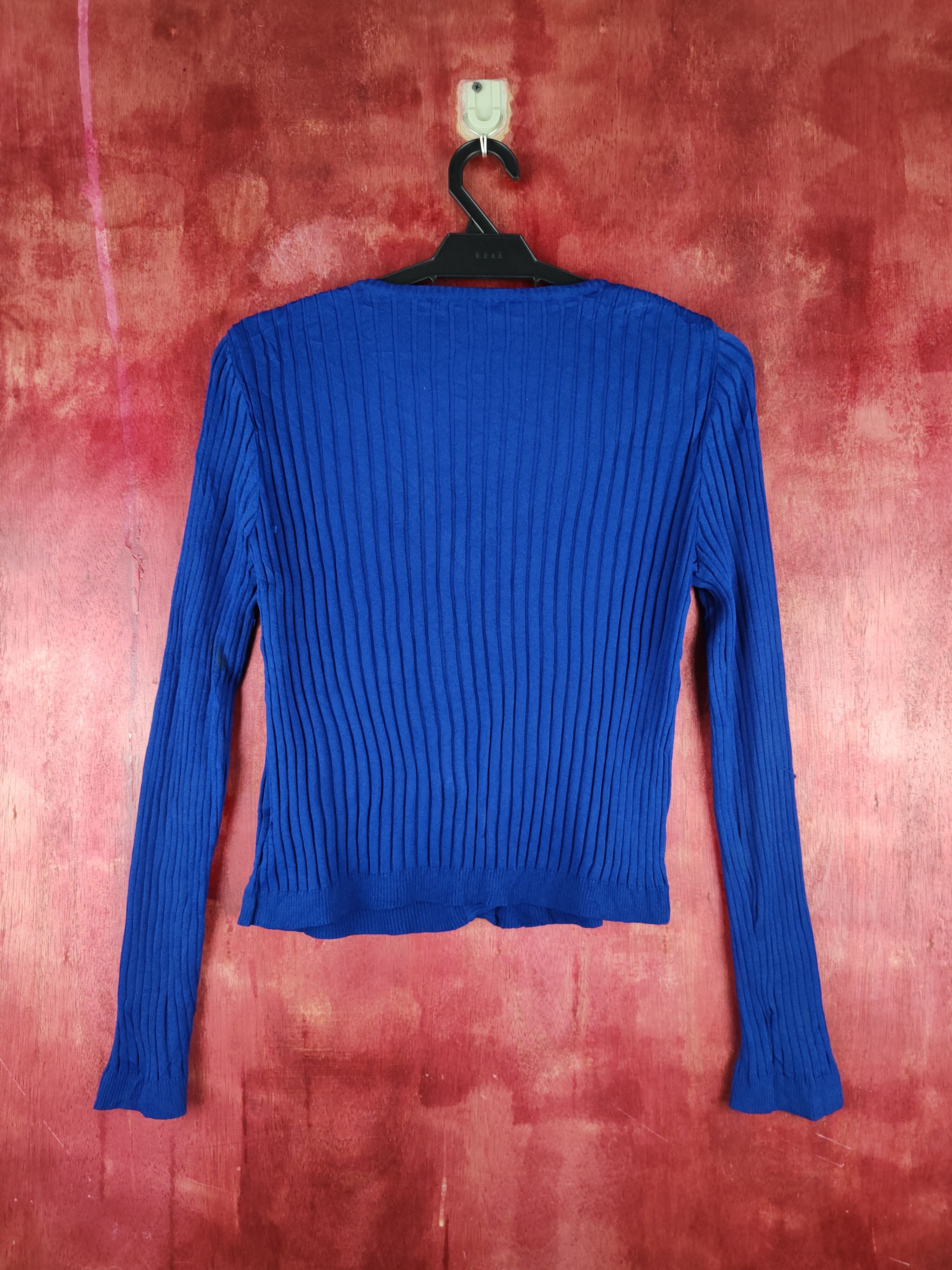 Japanese Brand Eterno Bellezza Dark Blue Knitwear Cardigan #S1094 Size S / US 4 / IT 40 - 7 Thumbnail