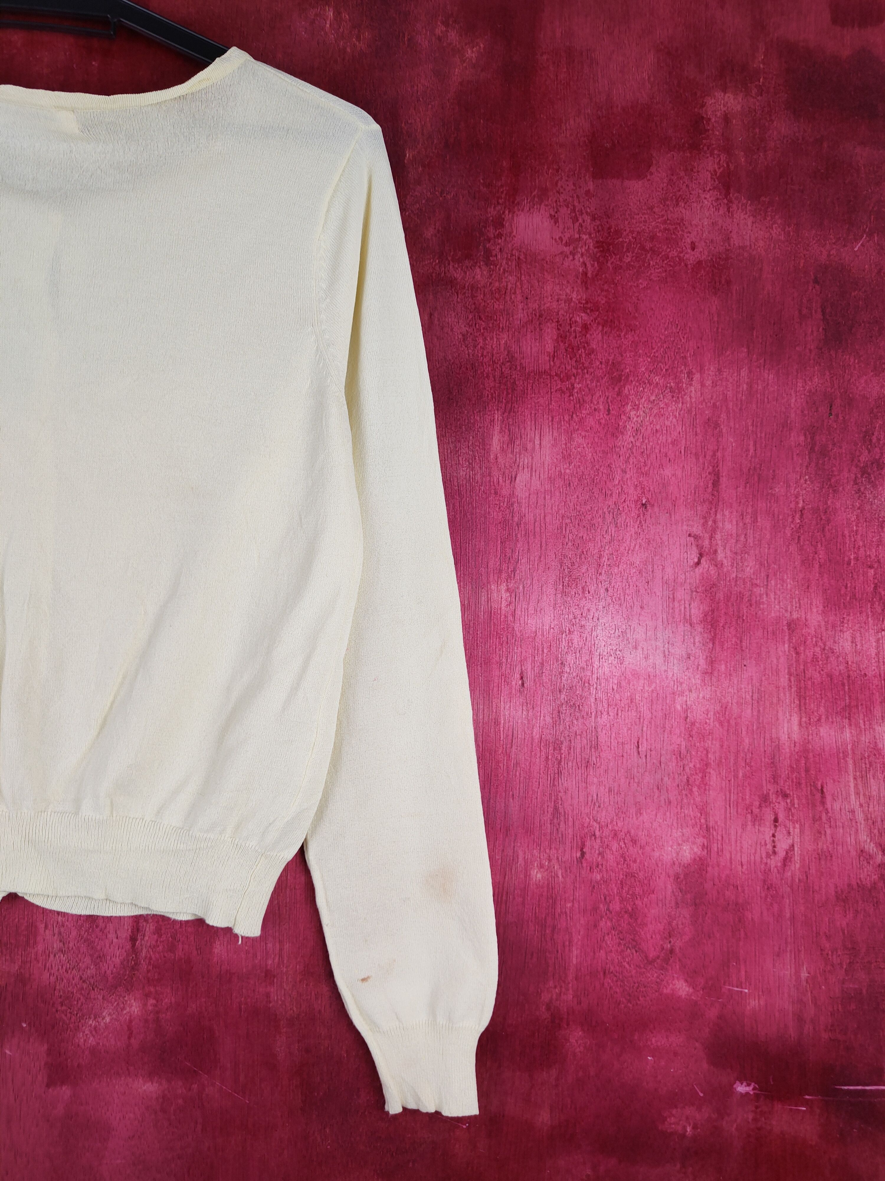 Japanese Brand Misch Masch Yellow Knitwear Cardigan #S1096 Size S / US 4 / IT 40 - 10 Thumbnail