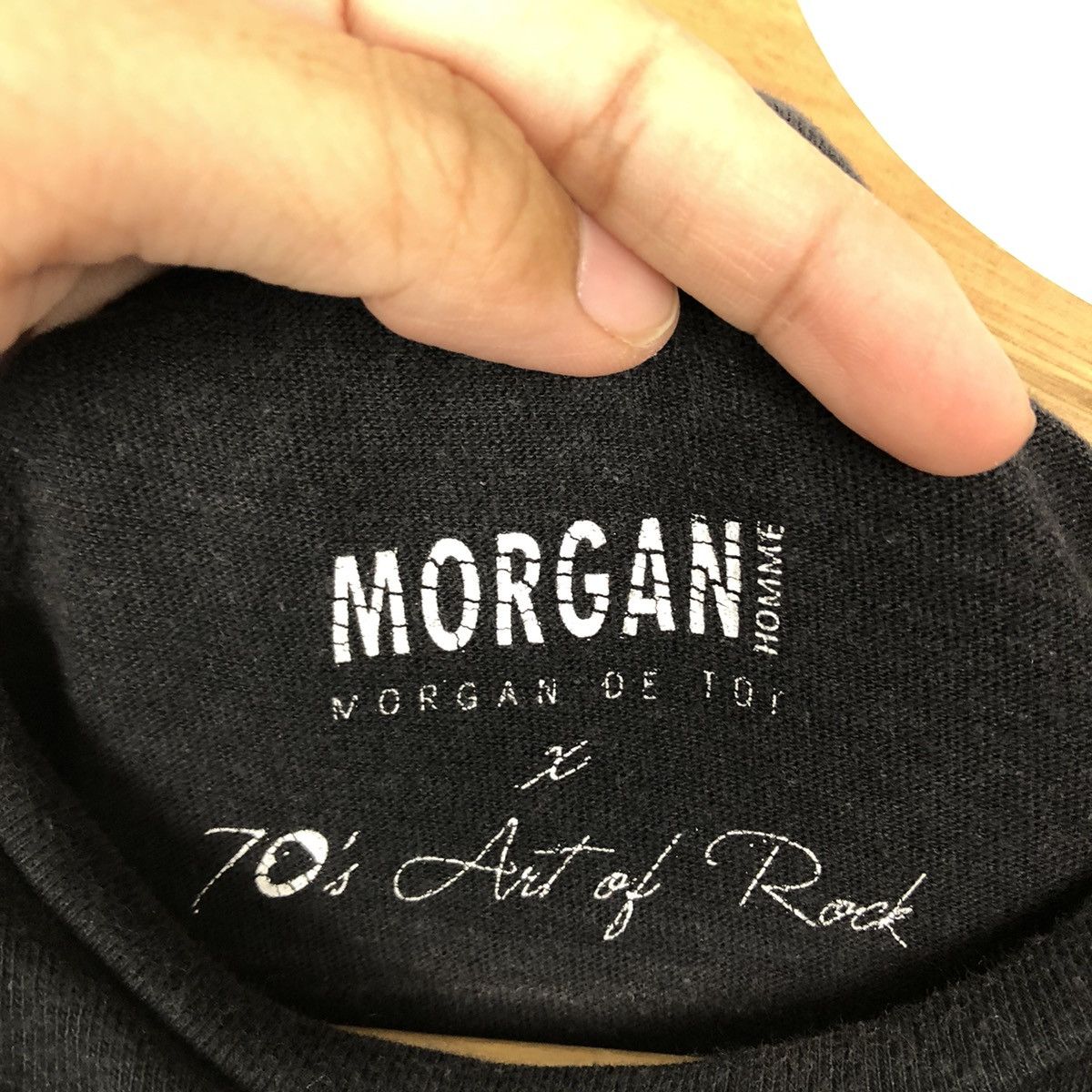 Japanese Brand 🔥90’s Vintage Morgan Homme T-Shirt Big Logo Spell Out Size US M / EU 48-50 / 2 - 8 Thumbnail