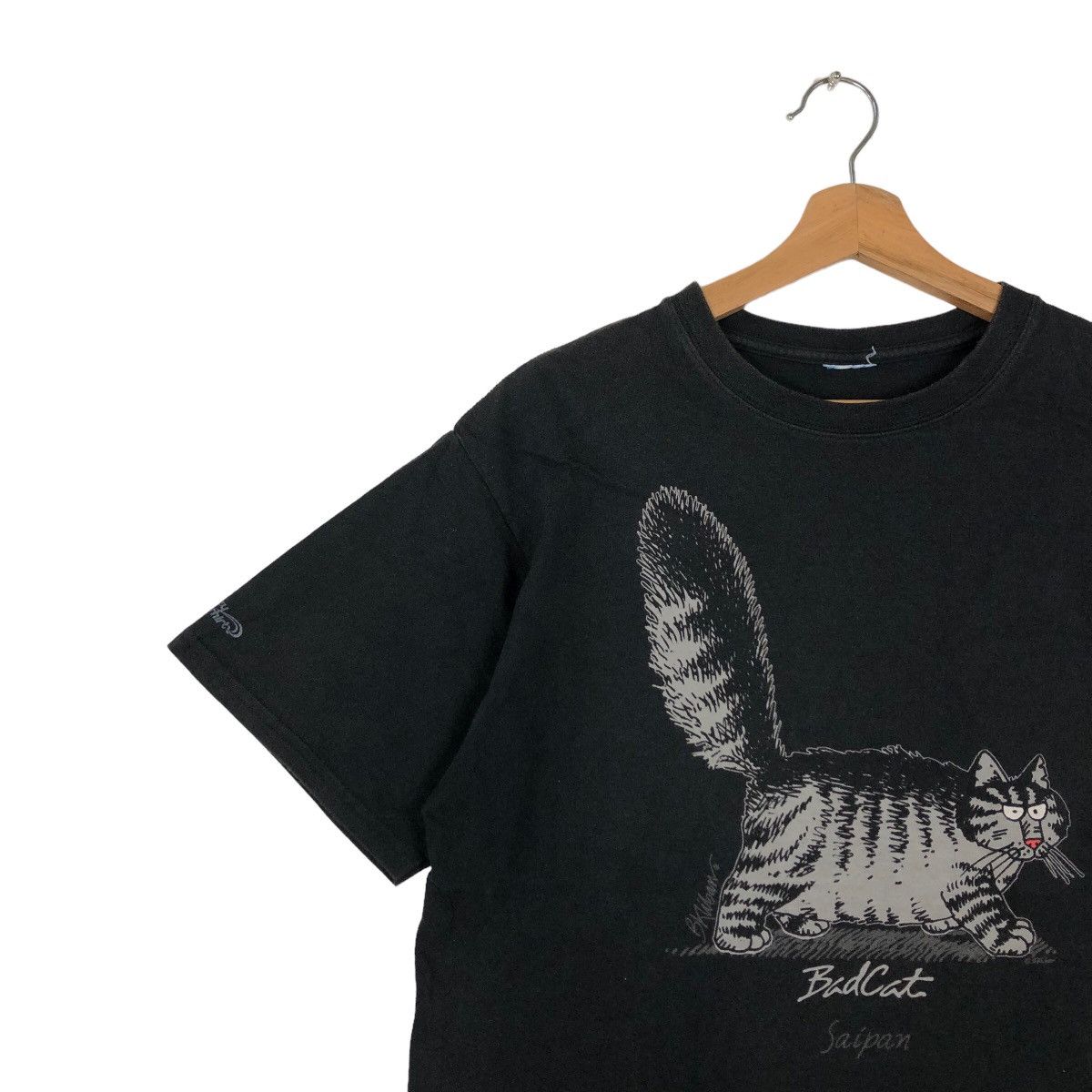 Japanese Brand 🔥90’s Vintage Badcat Saipan Fat Cat Tee Big Logo Size US M / EU 48-50 / 2 - 6 Thumbnail