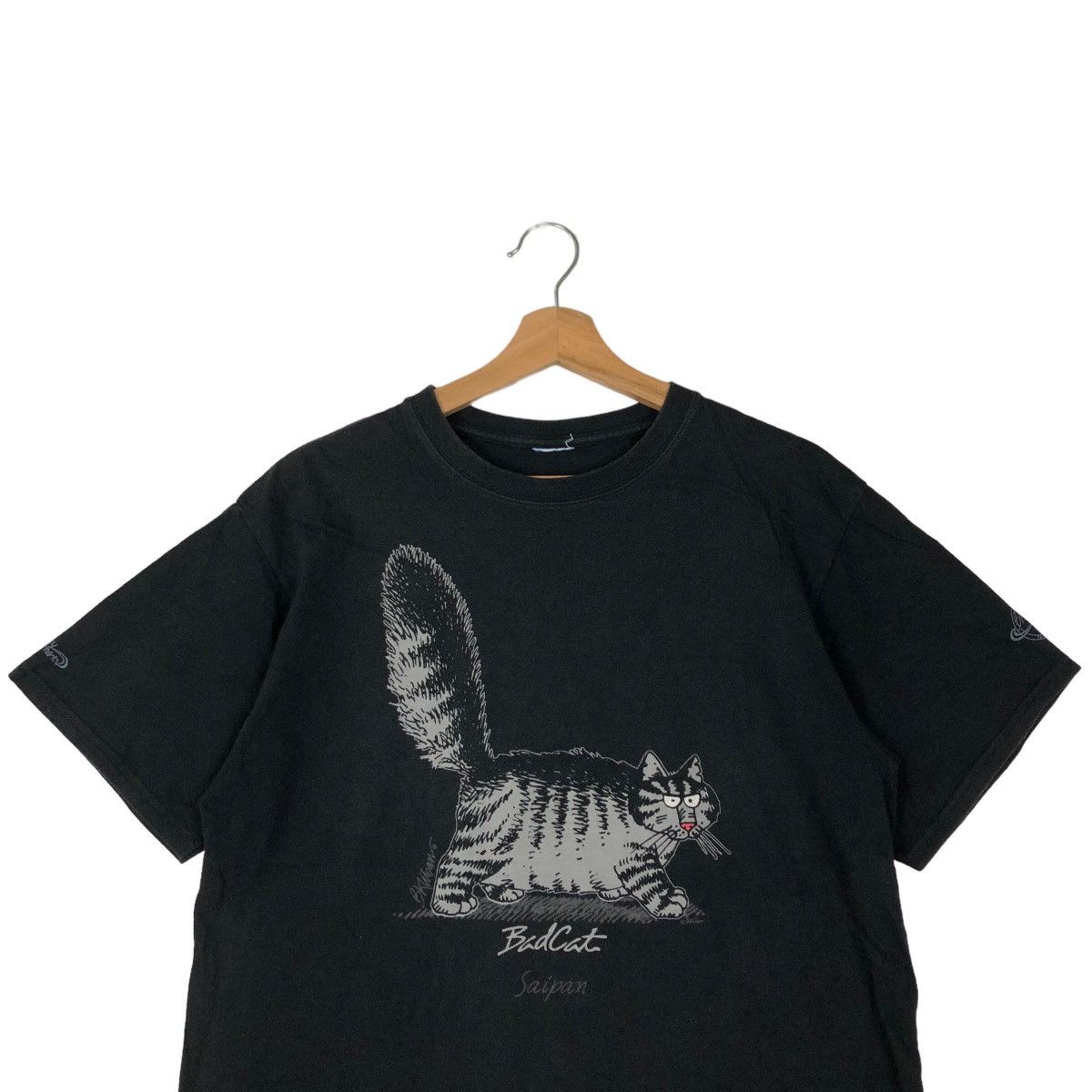 Japanese Brand 🔥90’s Vintage Badcat Saipan Fat Cat Tee Big Logo Size US M / EU 48-50 / 2 - 2 Thumbnail
