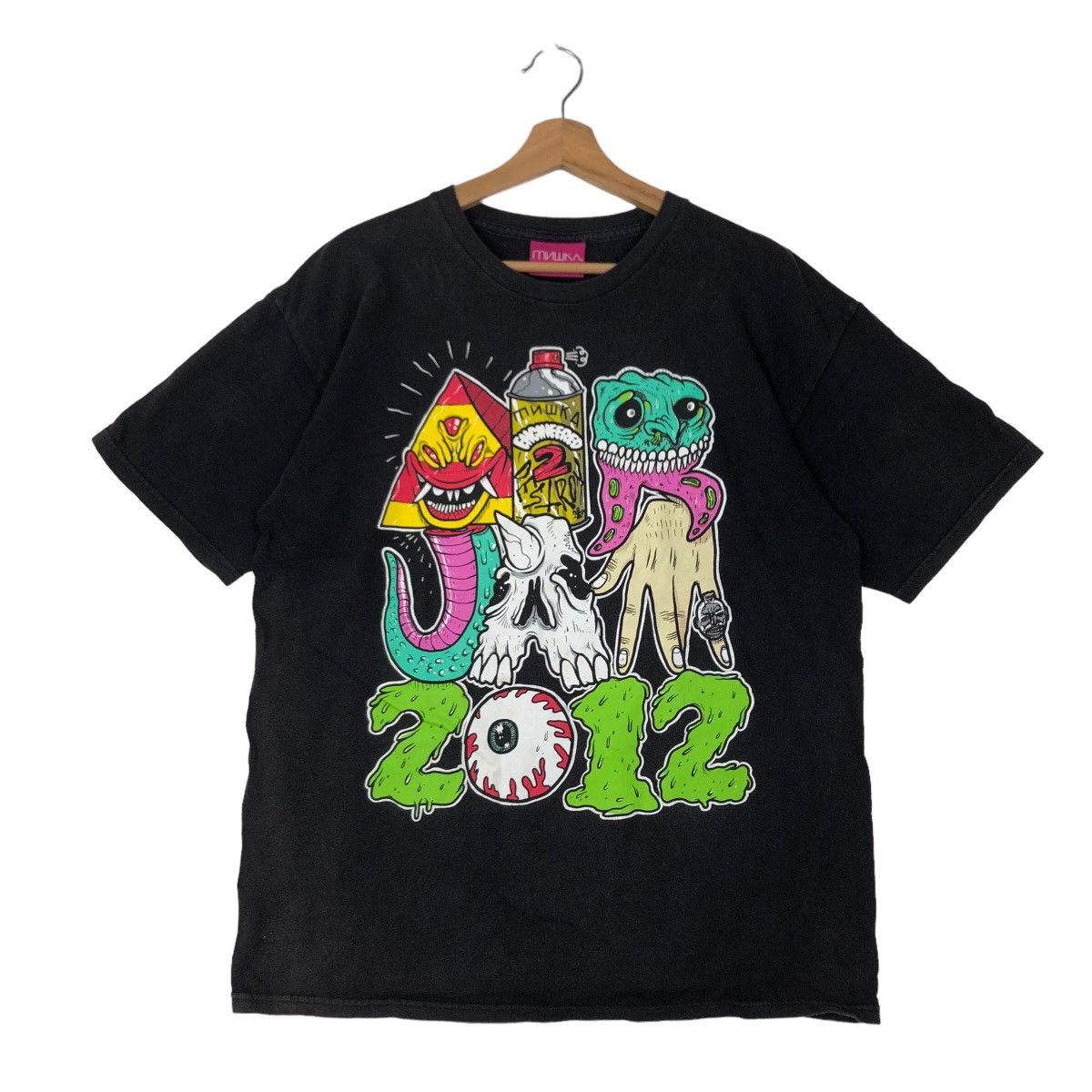 Japanese Brand 🔥RARE AIR JAM 2012 STREETWEAR DESIGN TEE BIG LOGO Size US L / EU 52-54 / 3 - 1 Thumbnail