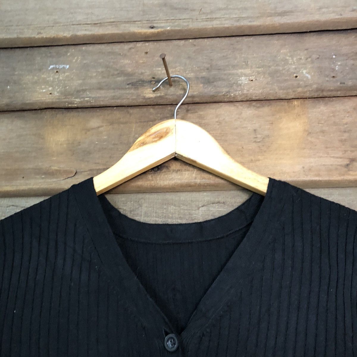 Japanese Brand Top Valu Black Patterned Cardigans knitwear #7284 Size S / US 4 / IT 40 - 4 Thumbnail