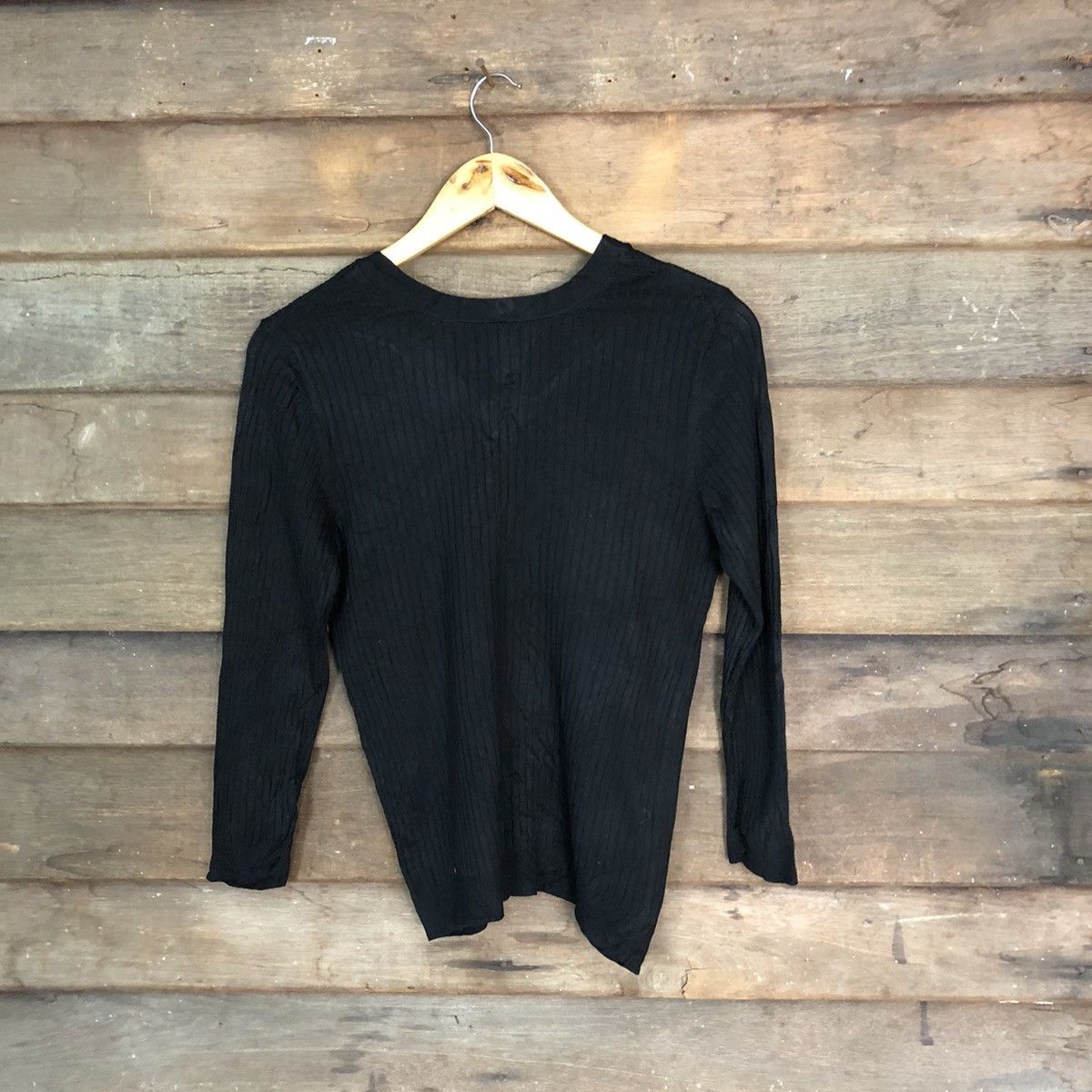 Japanese Brand Top Valu Black Patterned Cardigans knitwear #7284 Size S / US 4 / IT 40 - 8 Thumbnail