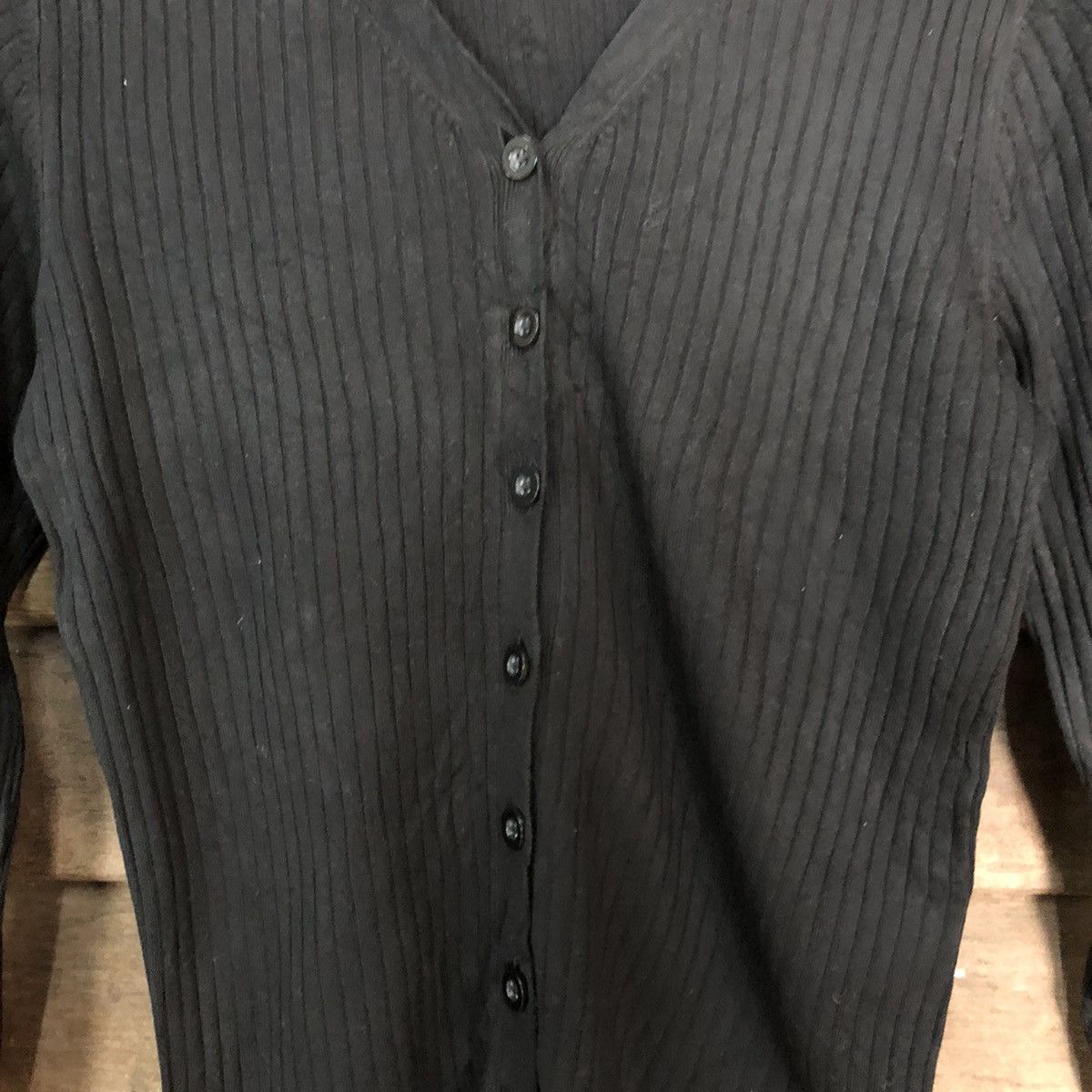 Japanese Brand Top Valu Black Patterned Cardigans knitwear #7284 Size S / US 4 / IT 40 - 5 Thumbnail