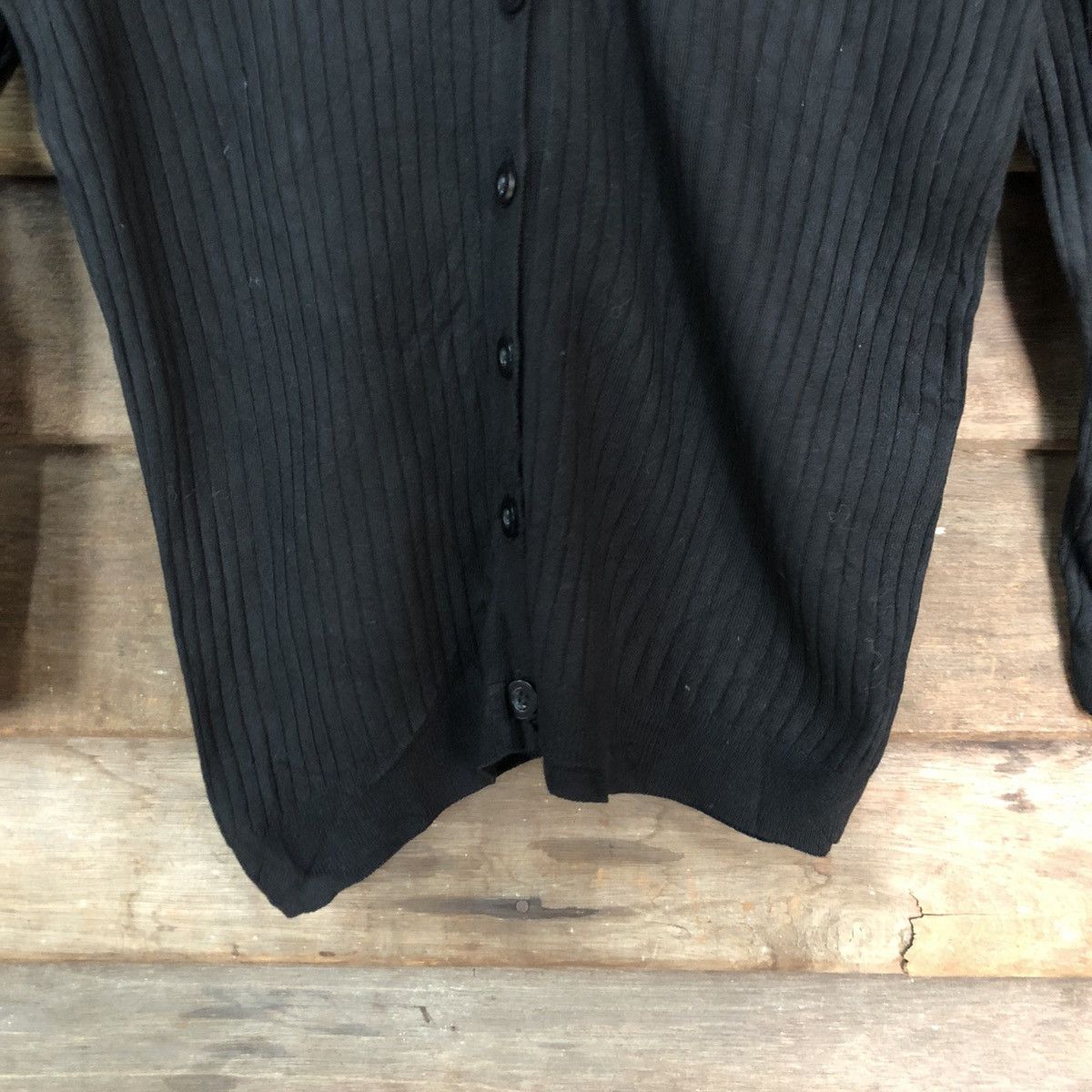 Japanese Brand Top Valu Black Patterned Cardigans knitwear #7284 Size S / US 4 / IT 40 - 6 Thumbnail