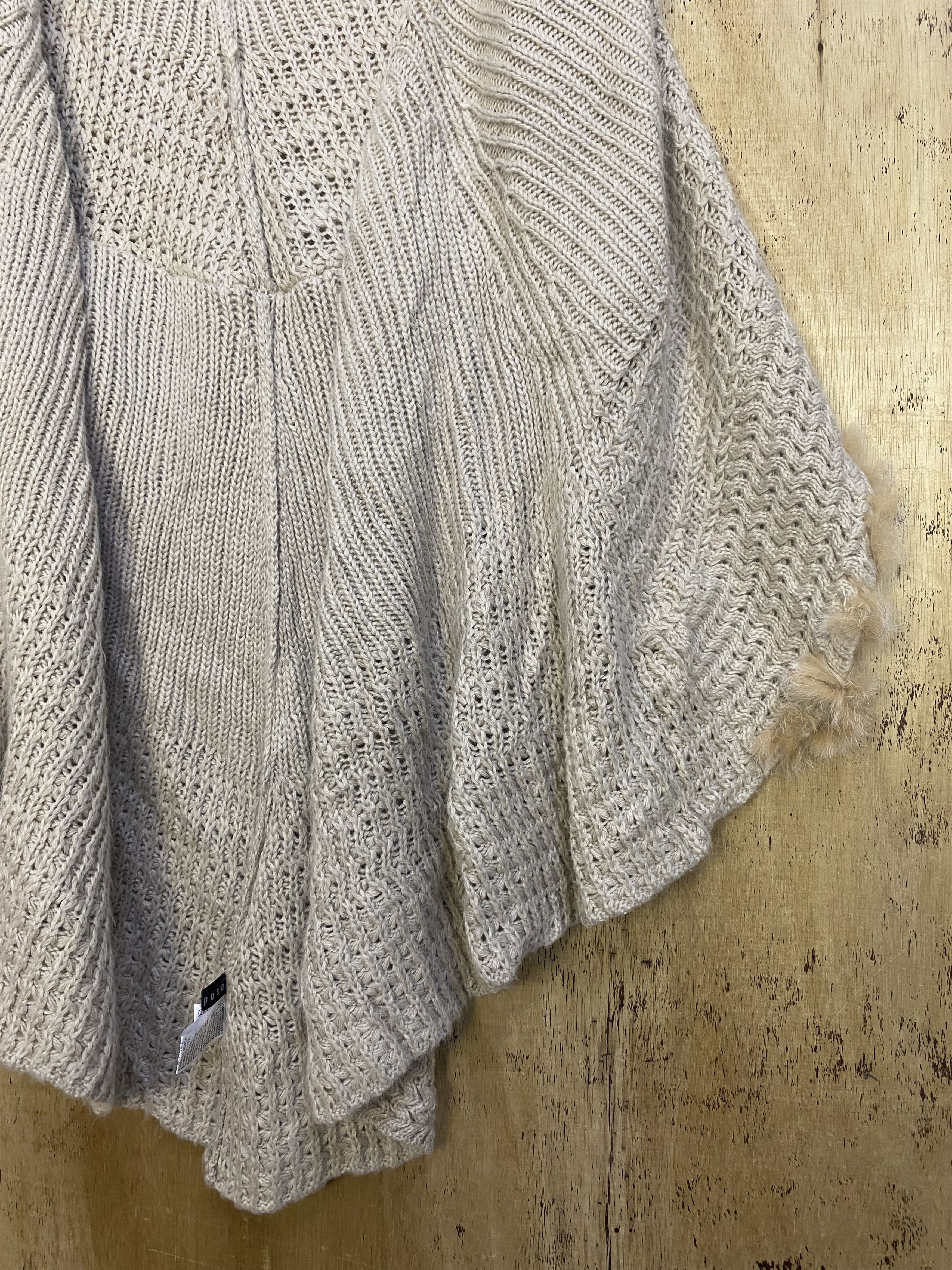 Aran Isles Knitwear Mariposo Fleece Open UnButton Crochet Knit Cardigan #4362 Size ONE SIZE - 8 Thumbnail