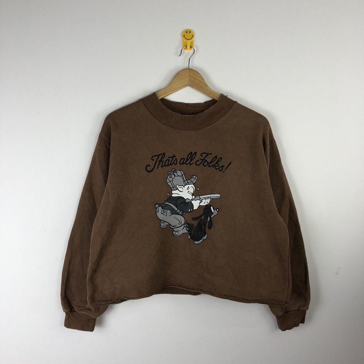 image of Vintage Every Sunday Brown Baggy Sweatshirt K01476, Men's (Size Medium)