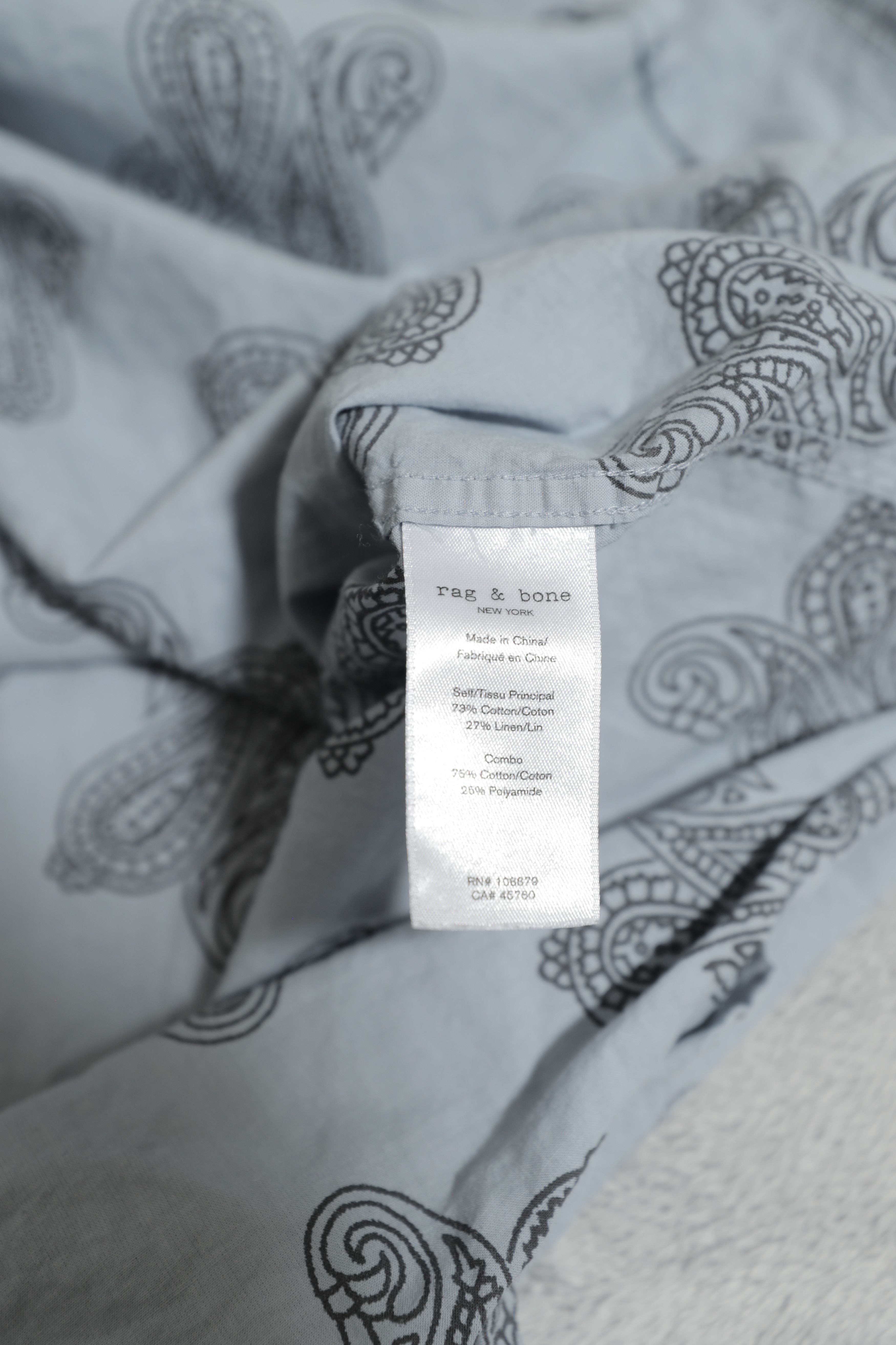 Rag & Bone Rag & Bone Smith Button-down Shirt In Paisley (XL) Size US XL / EU 56 / 4 - 12 Thumbnail