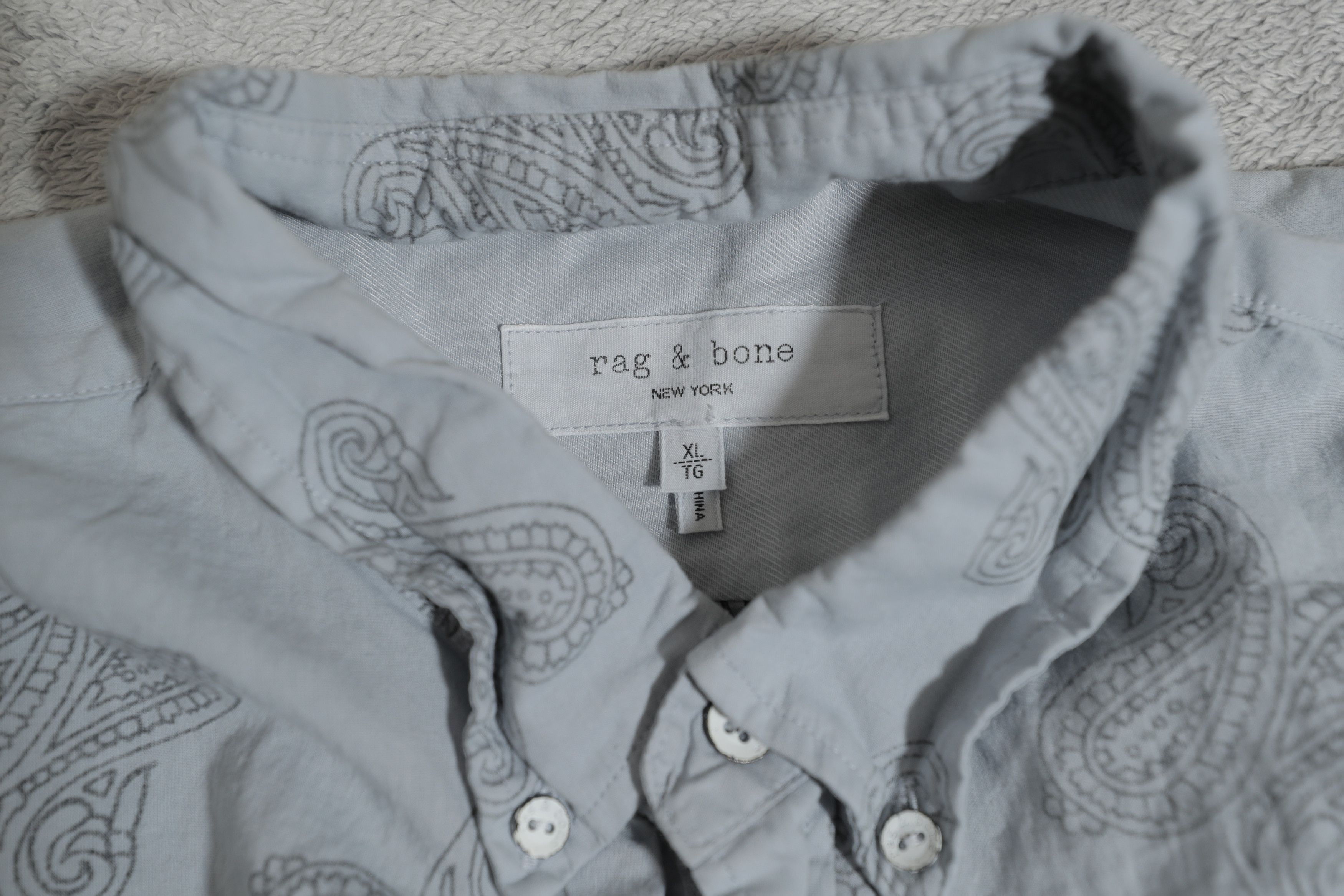 Rag & Bone Rag & Bone Smith Button-down Shirt In Paisley (XL) Size US XL / EU 56 / 4 - 6 Thumbnail