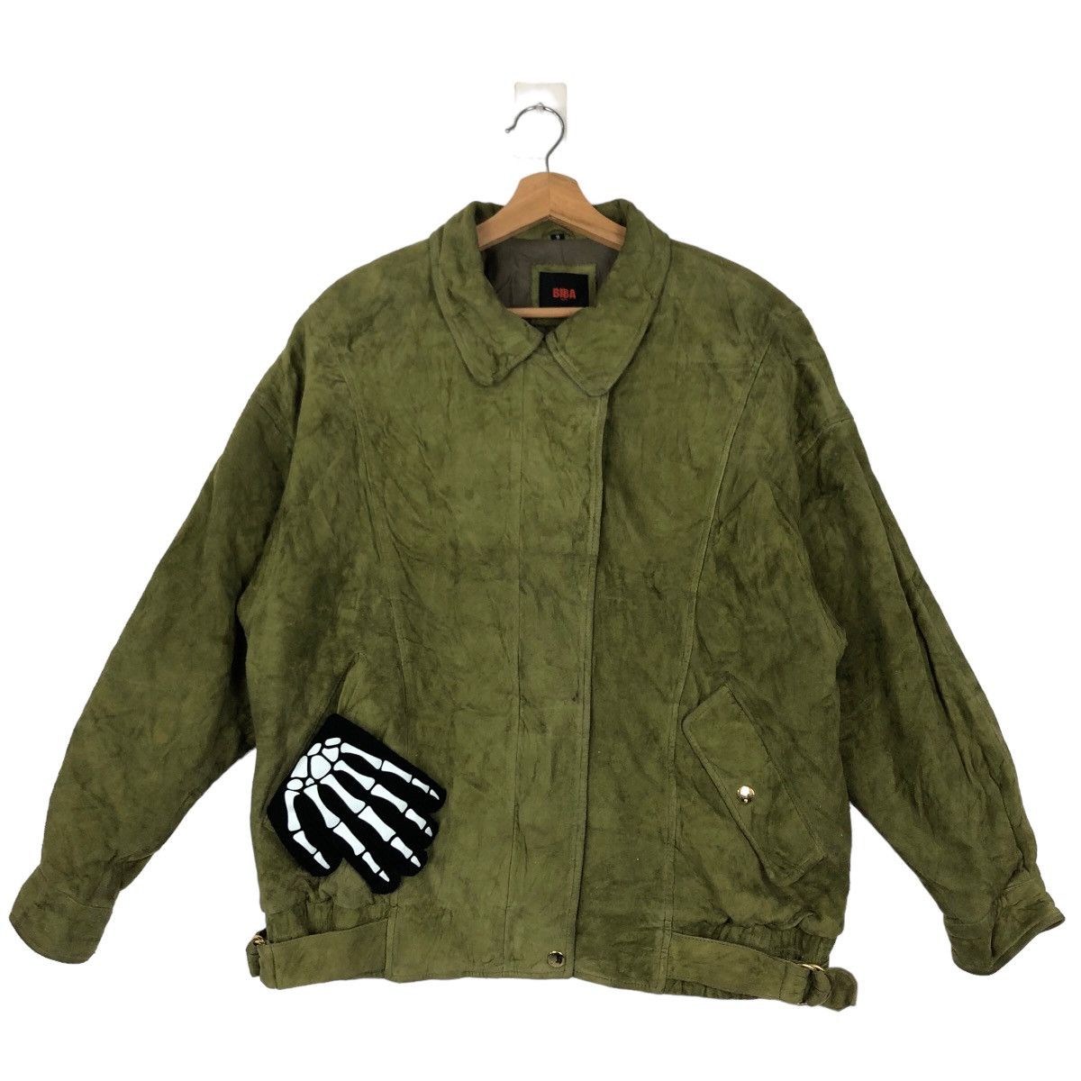 Japanese Brand 🔥VINTAGE RIOT RIOT LEATHER BOMBER JACKET BIBA PARIS Size US M / EU 48-50 / 2 - 1 Thumbnail