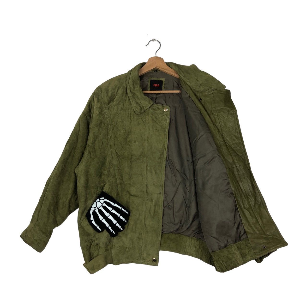 Japanese Brand 🔥VINTAGE RIOT RIOT LEATHER BOMBER JACKET BIBA PARIS Size US M / EU 48-50 / 2 - 8 Thumbnail