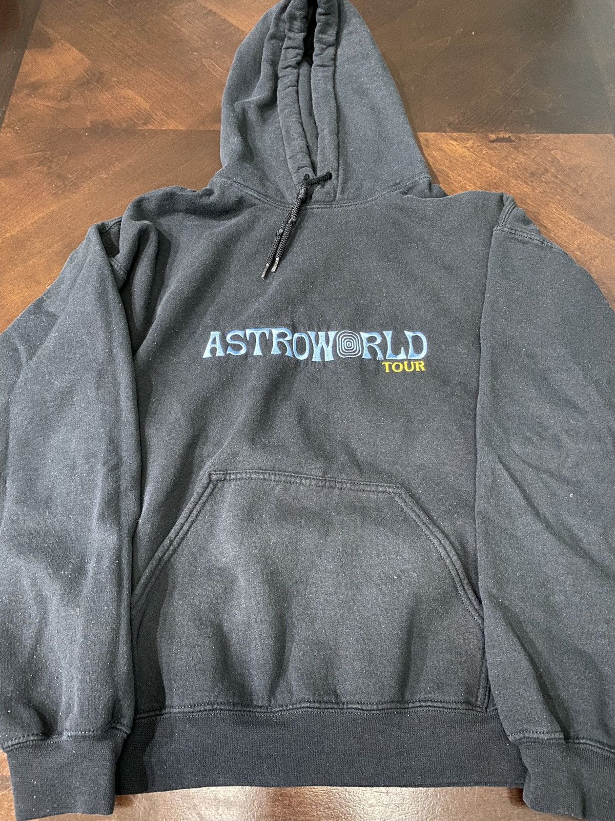 image of Travis Scott Astroworld Tour Head Hoodie in Black, Men's (Size Small)