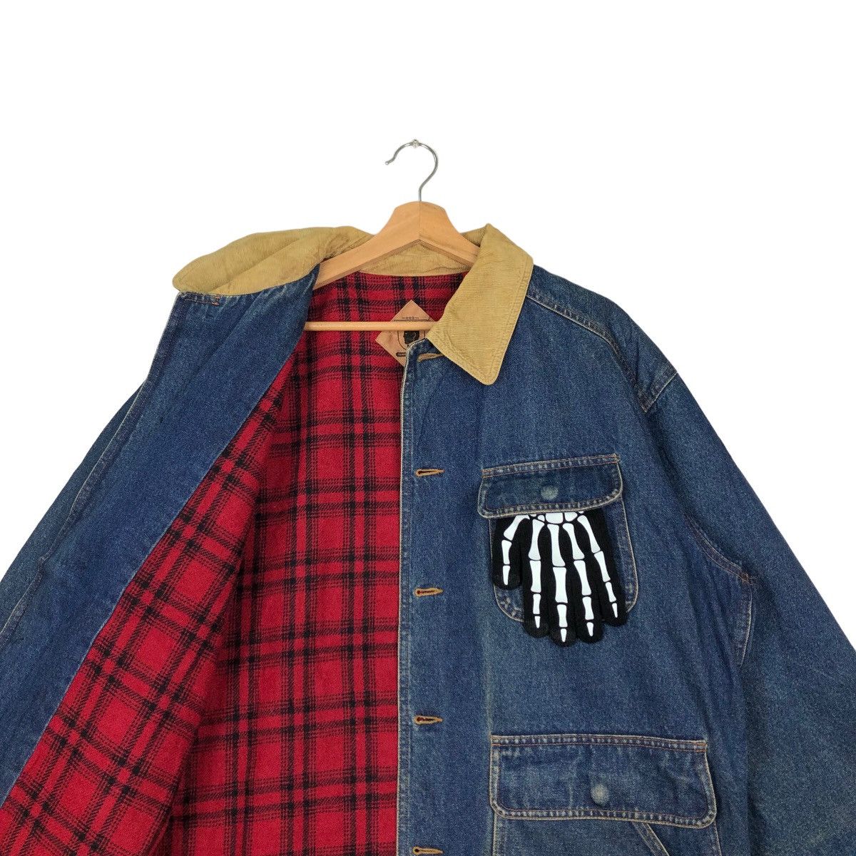Japanese Brand 🔥90’s RARE CHORE WORK DENIM JACKET RUFF-HEWN USA Size US S / EU 44-46 / 1 - 9 Thumbnail