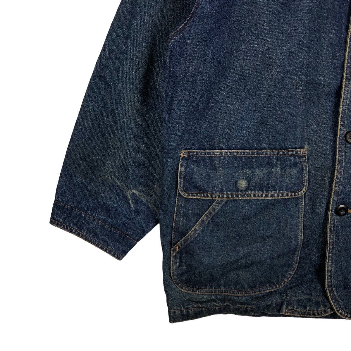 Japanese Brand 🔥90’s RARE CHORE WORK DENIM JACKET RUFF-HEWN USA Size US S / EU 44-46 / 1 - 3 Thumbnail