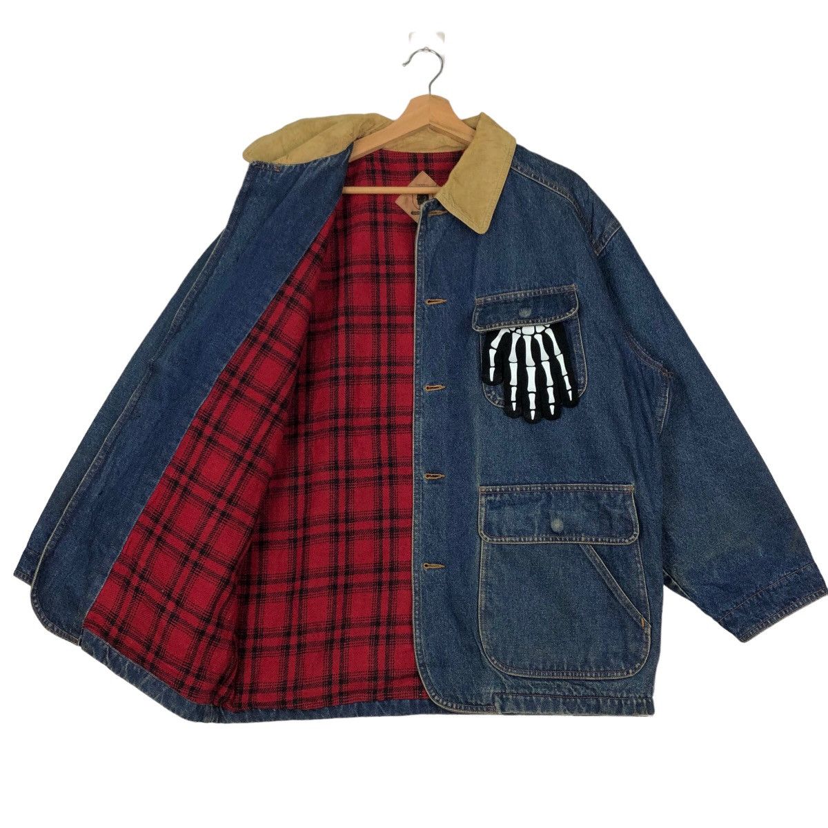 Japanese Brand 🔥90’s RARE CHORE WORK DENIM JACKET RUFF-HEWN USA Size US S / EU 44-46 / 1 - 8 Thumbnail