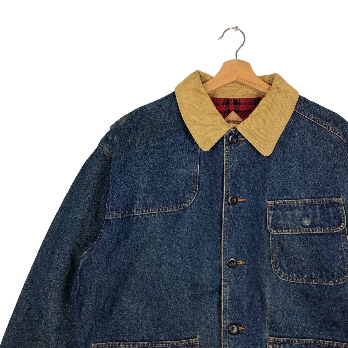 Japanese Brand 🔥90’s RARE CHORE WORK DENIM JACKET RUFF-HEWN USA Size US S / EU 44-46 / 1 - 6 Thumbnail