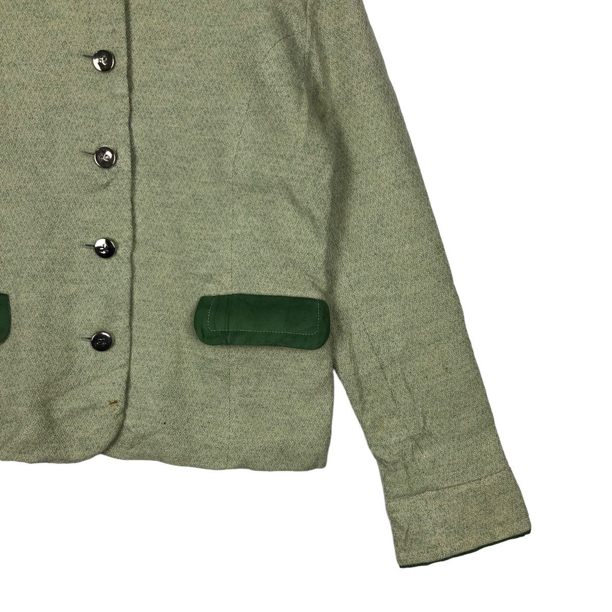 Japanese Brand 🔥TWEED JACKET CROPPED ISSEY MIYAKE BY COURREGES PARIS Size US M / EU 48-50 / 2 - 4 Thumbnail