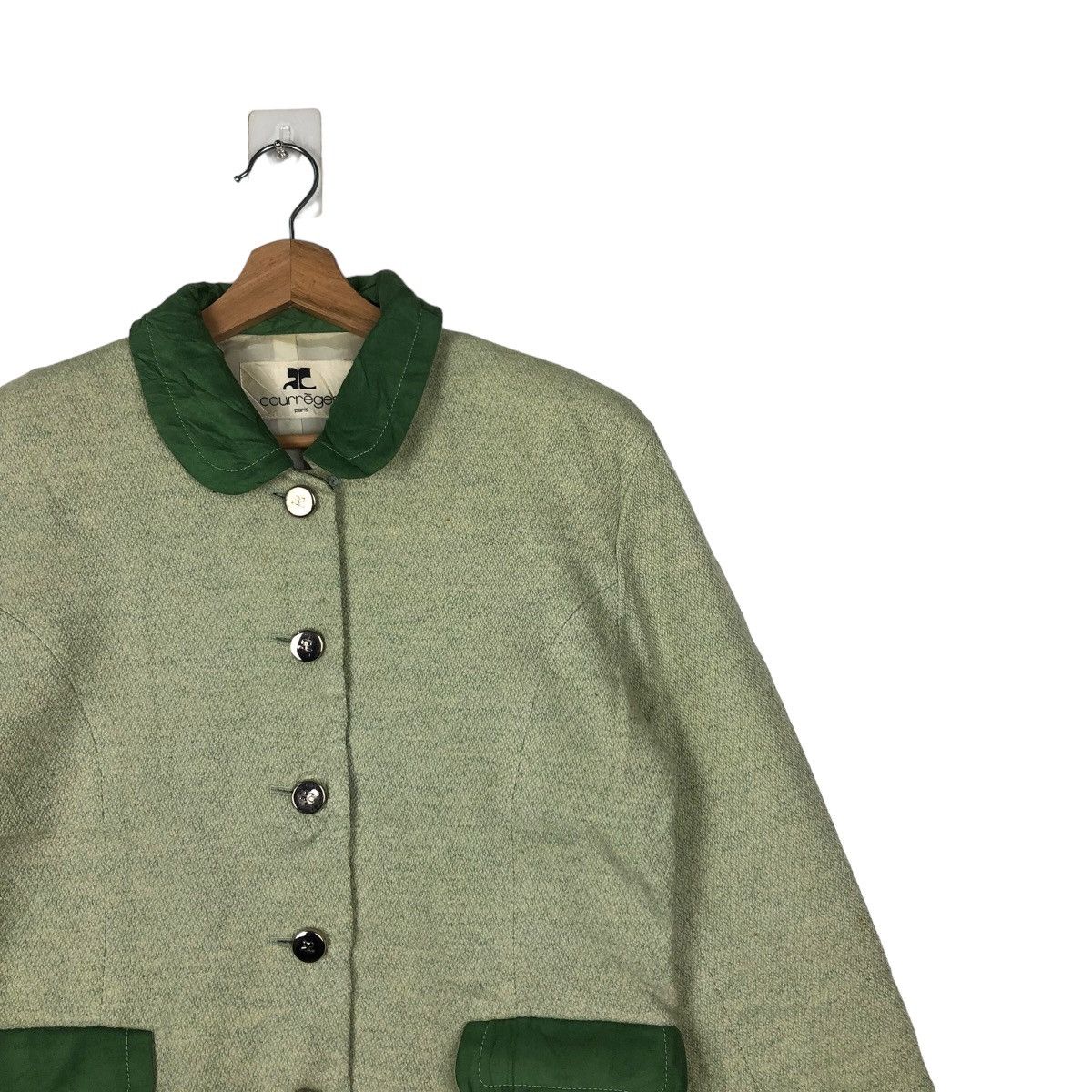 Japanese Brand 🔥TWEED JACKET CROPPED ISSEY MIYAKE BY COURREGES PARIS Size US M / EU 48-50 / 2 - 5 Thumbnail