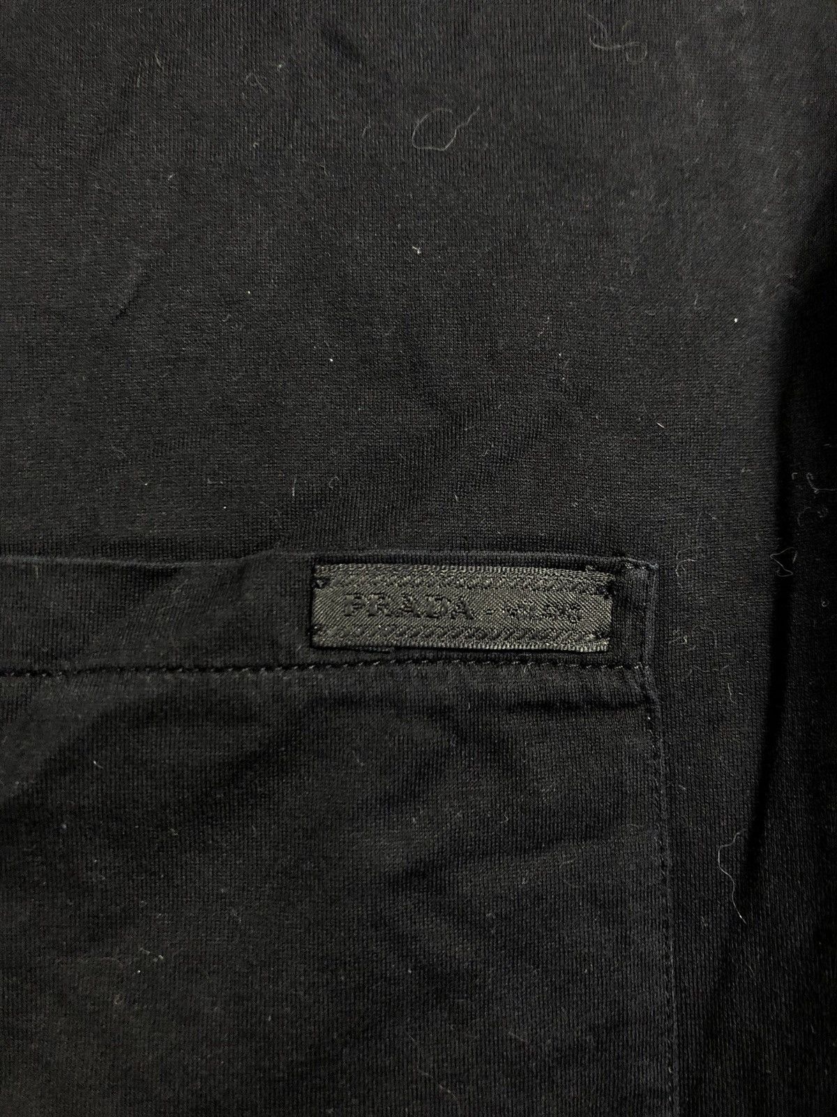 Prada Prada Milano Logo Black Cotton Polo Shirt Size US M / EU 48-50 / 2 - 4 Thumbnail