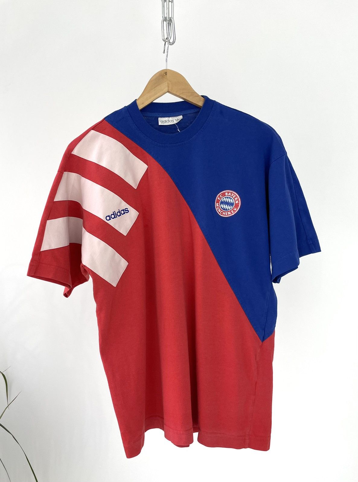 Adidas Vintage 90s Adidas Bayern Munchen T-Shirt Size US M / EU 48-50 / 2 - 2 Thumbnail