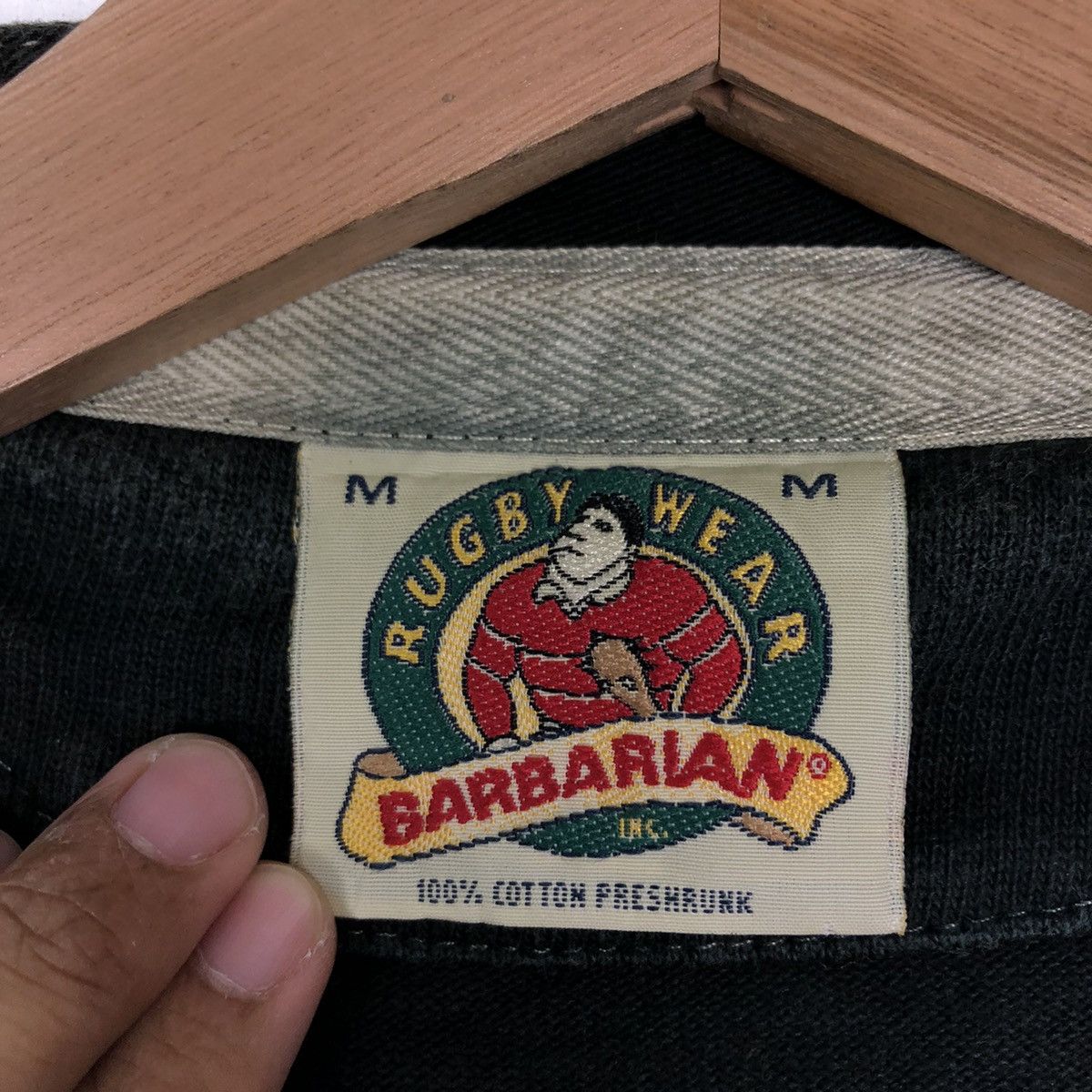Japanese Brand 🔥90’s VINTAGE LONG SLEEVE RUGBY WEAR BARBARIAN SPORTS Size US M / EU 48-50 / 2 - 10 Thumbnail