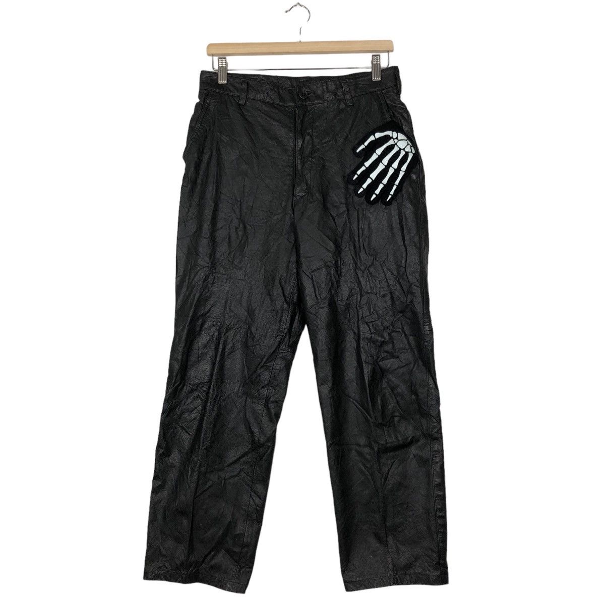 Genuine Leather 🔥RARE SOFT LEATHER PANTS JAPAN INSPIRE RICK OWENS Size US 30 / EU 46 - 1 Thumbnail