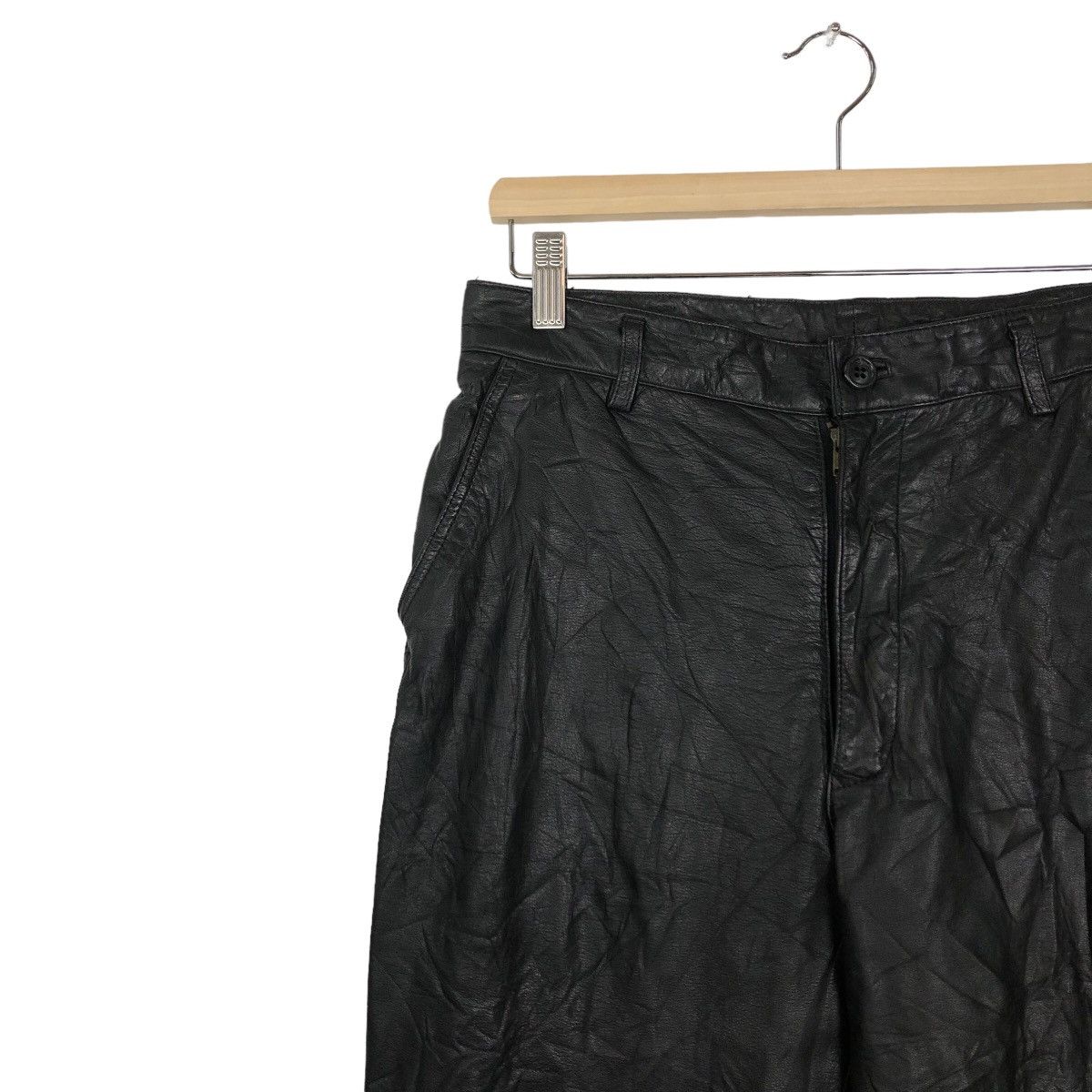 Genuine Leather 🔥RARE SOFT LEATHER PANTS JAPAN INSPIRE RICK OWENS Size US 30 / EU 46 - 6 Thumbnail