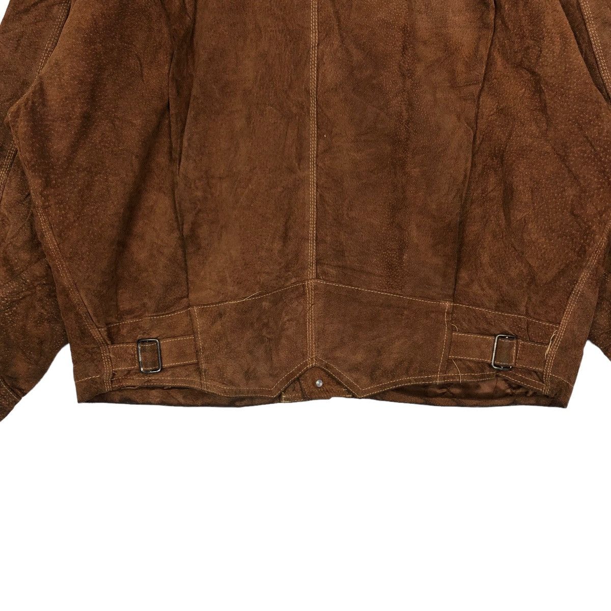 Issey Miyake 🔥VINTAGE LEATHER BOMBER JACKET CARGO CHEVIOT JAPAN Size US M / EU 48-50 / 2 - 8 Thumbnail