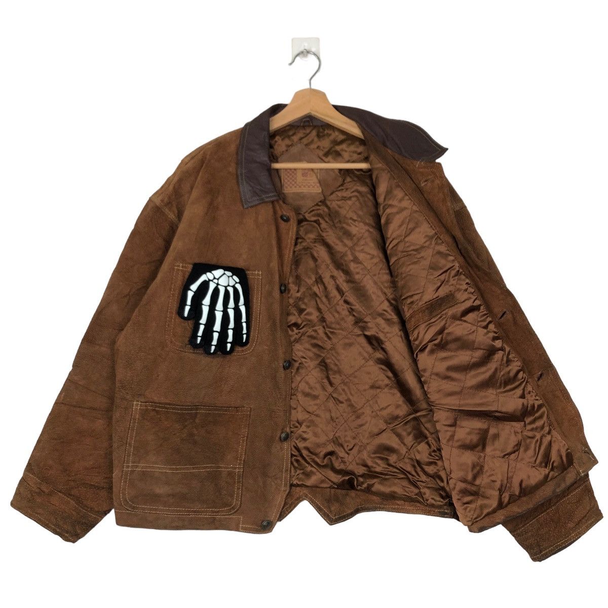 Issey Miyake 🔥VINTAGE LEATHER BOMBER JACKET CARGO CHEVIOT JAPAN Size US M / EU 48-50 / 2 - 9 Thumbnail