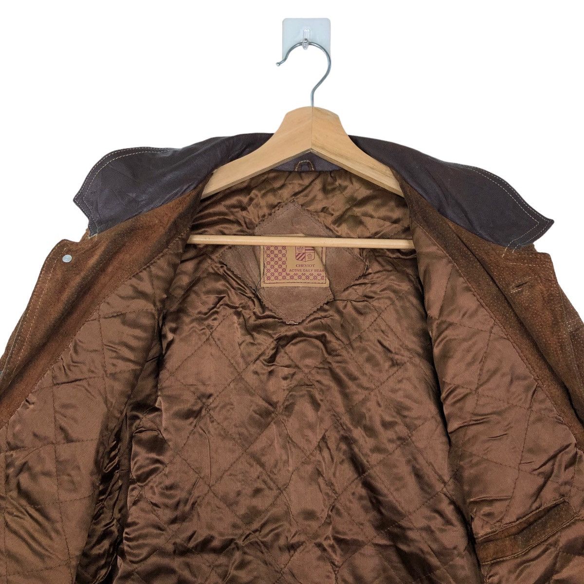 Issey Miyake 🔥VINTAGE LEATHER BOMBER JACKET CARGO CHEVIOT JAPAN Size US M / EU 48-50 / 2 - 11 Thumbnail
