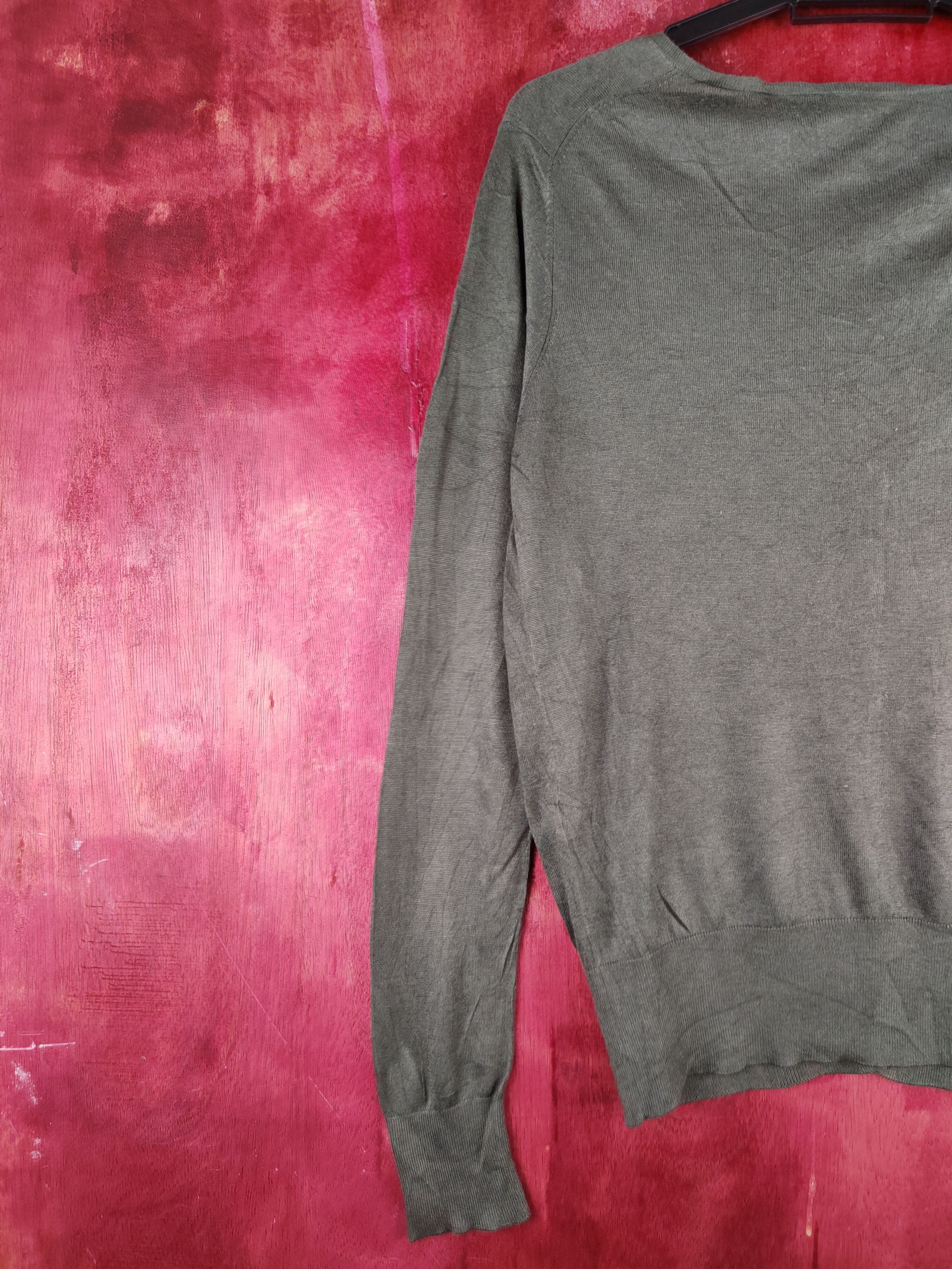Japanese Brand × Uniqlo Uniqlo Dark Olive Knitwear Cardigan #S1121 Size M / US 6-8 / IT 42-44 - 8 Thumbnail