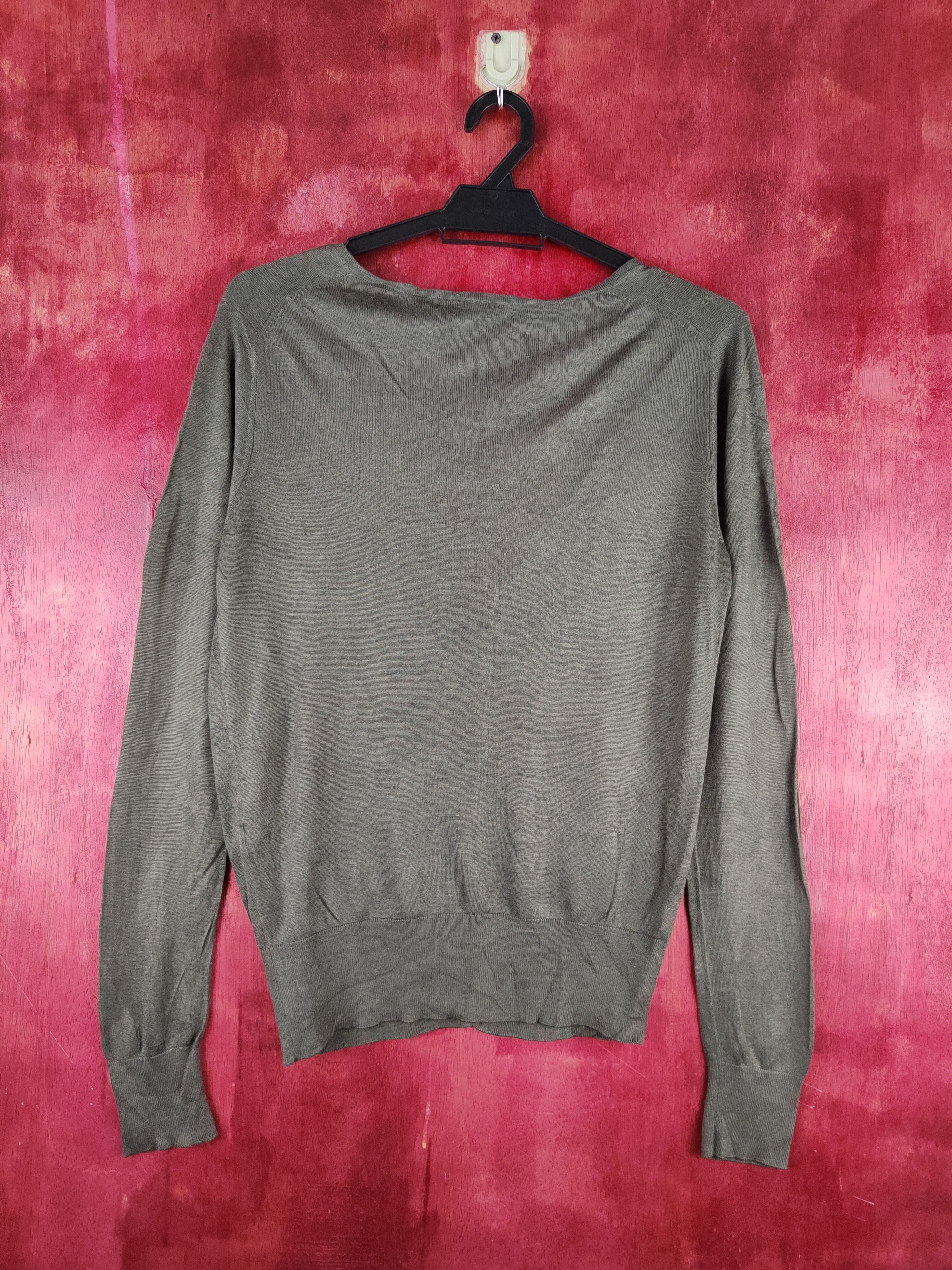 Japanese Brand × Uniqlo Uniqlo Dark Olive Knitwear Cardigan #S1121 Size M / US 6-8 / IT 42-44 - 7 Thumbnail