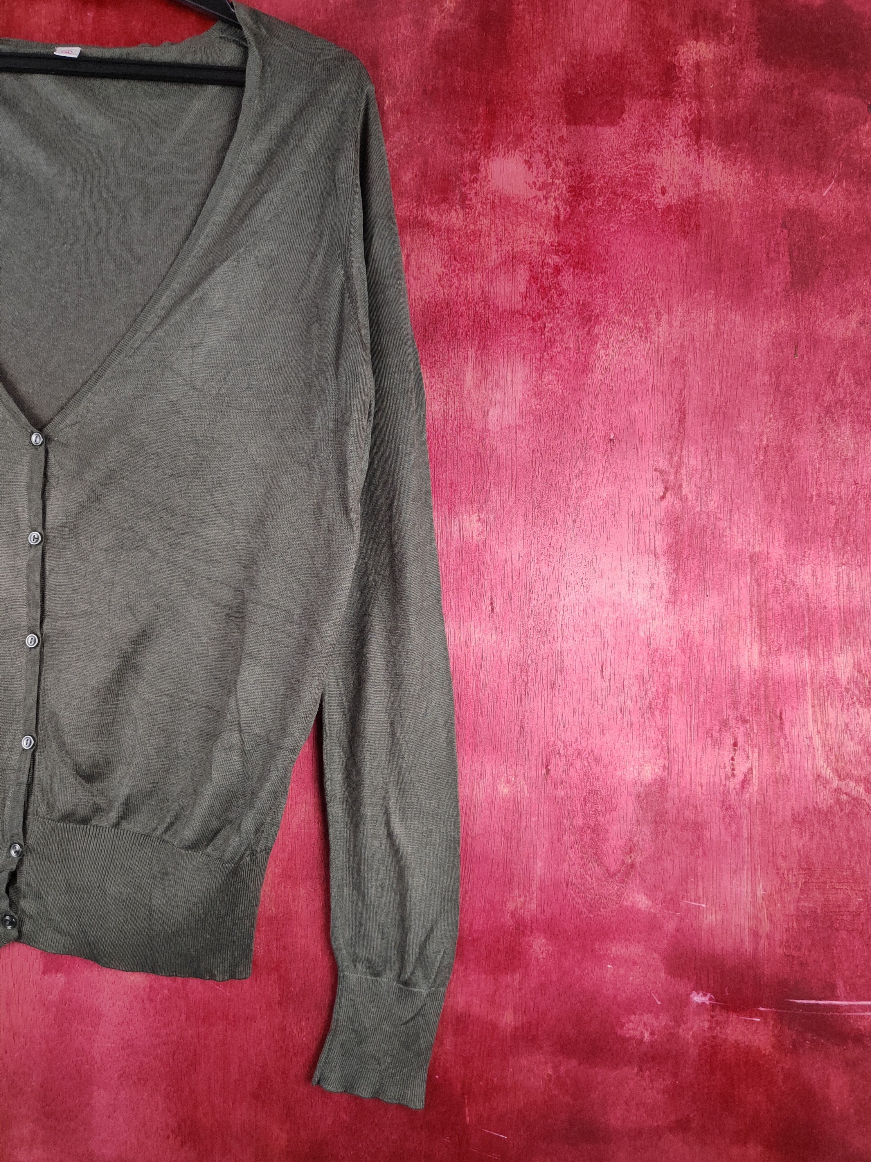 Japanese Brand × Uniqlo Uniqlo Dark Olive Knitwear Cardigan #S1121 Size M / US 6-8 / IT 42-44 - 5 Thumbnail