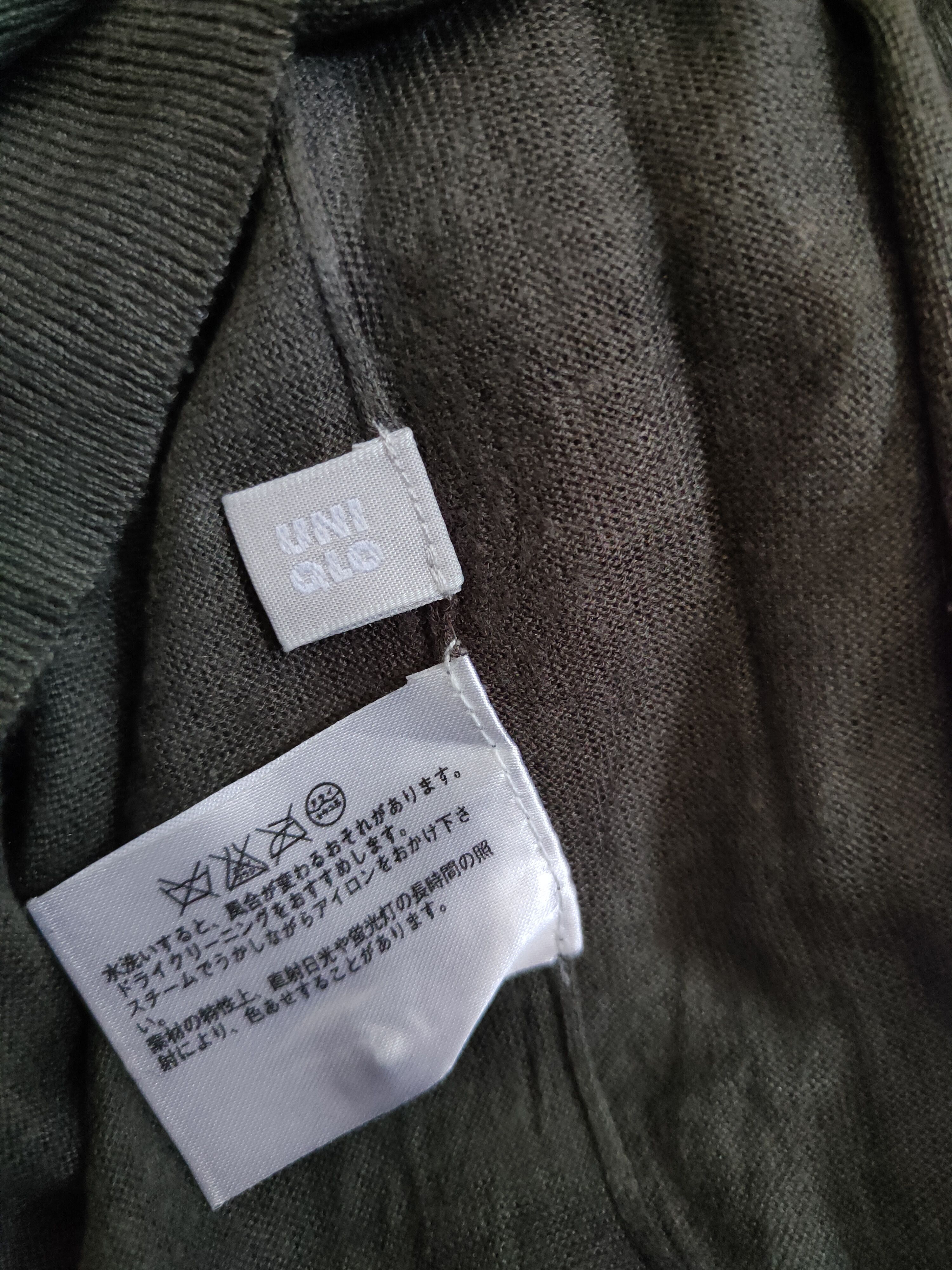 Japanese Brand × Uniqlo Uniqlo Dark Olive Knitwear Cardigan #S1121 Size M / US 6-8 / IT 42-44 - 10 Thumbnail