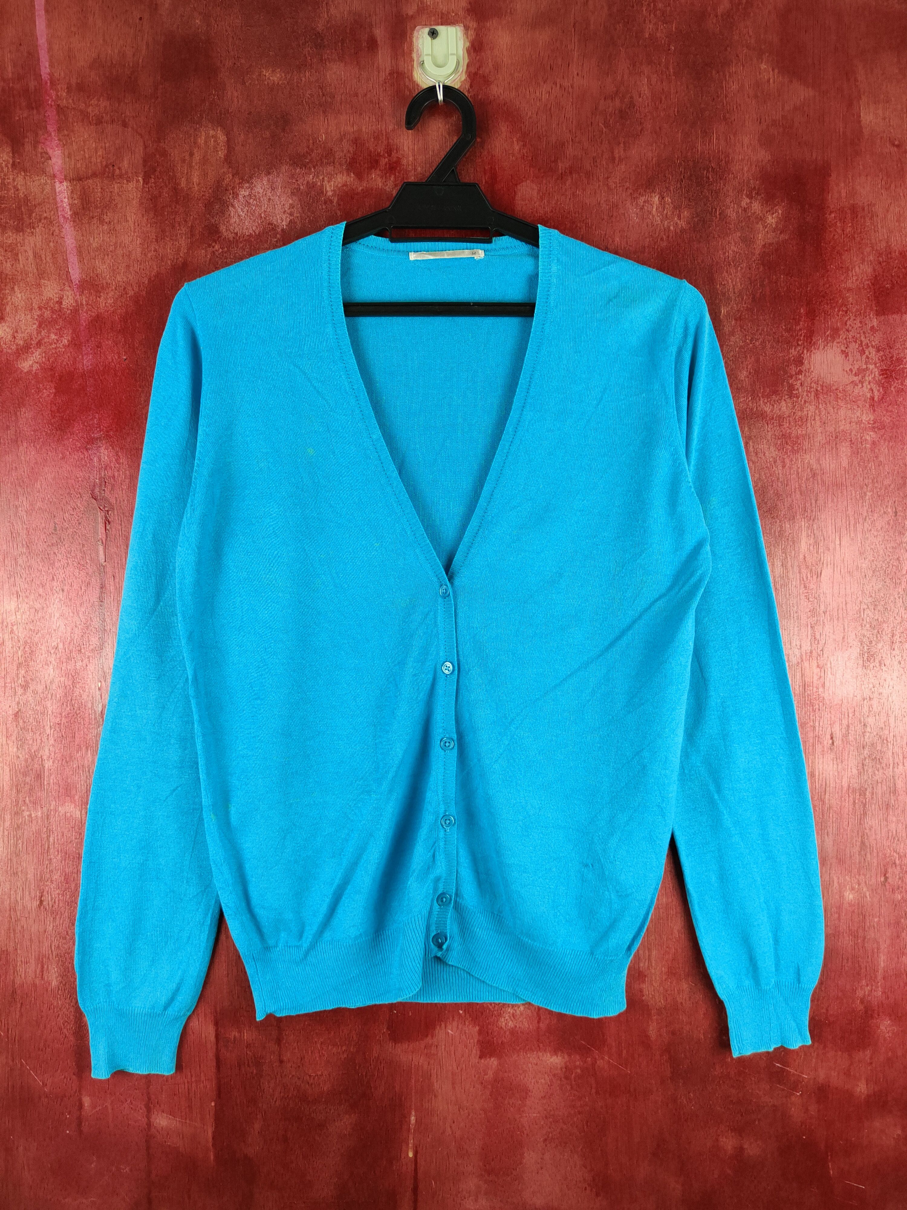 Japanese Brand × Uniqlo Uniqlo Light Blue Knitwear Cardigan #S1122 Size M / US 6-8 / IT 42-44 - 1 Thumbnail