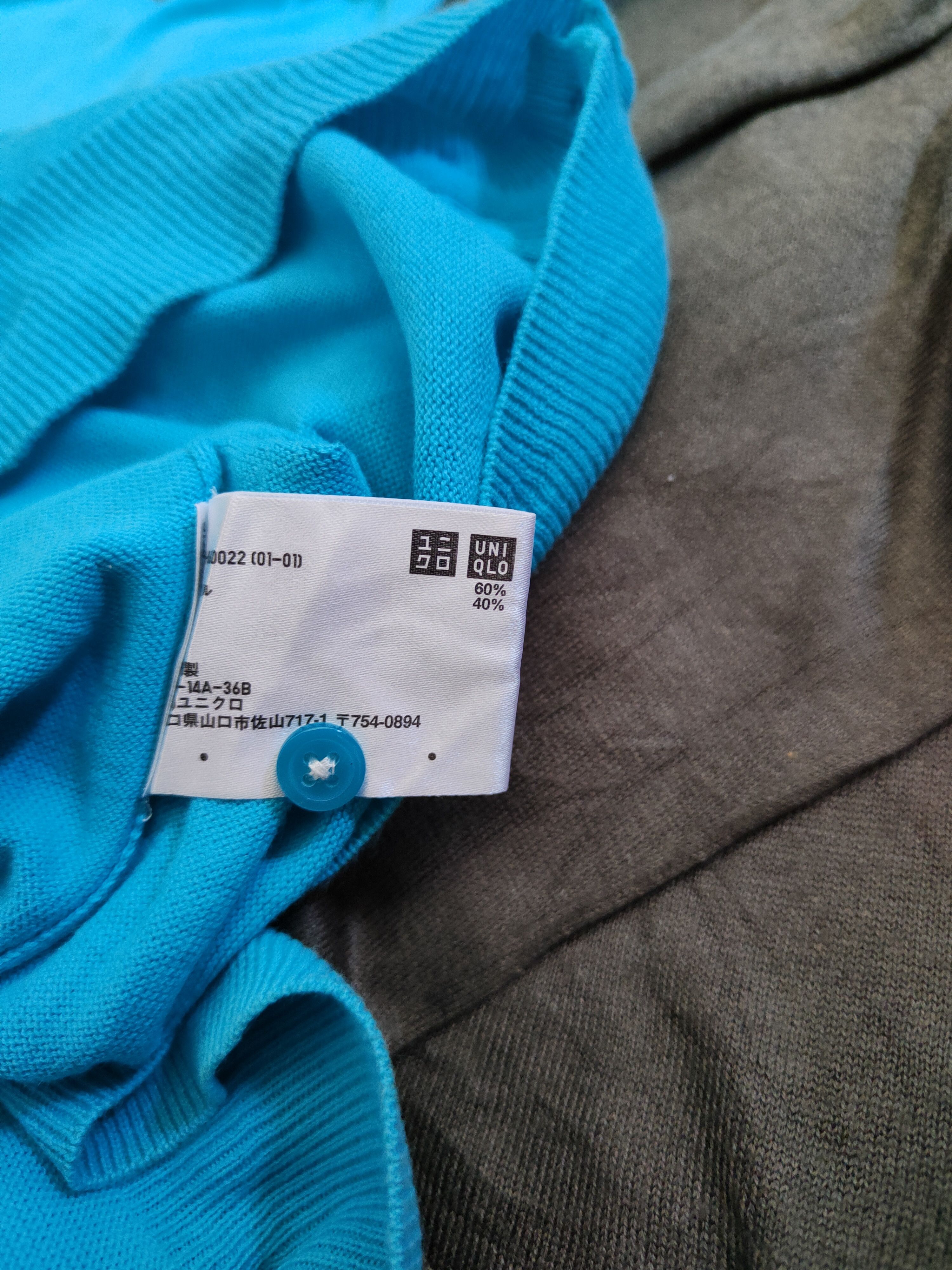 Japanese Brand × Uniqlo Uniqlo Light Blue Knitwear Cardigan #S1122 Size M / US 6-8 / IT 42-44 - 13 Thumbnail