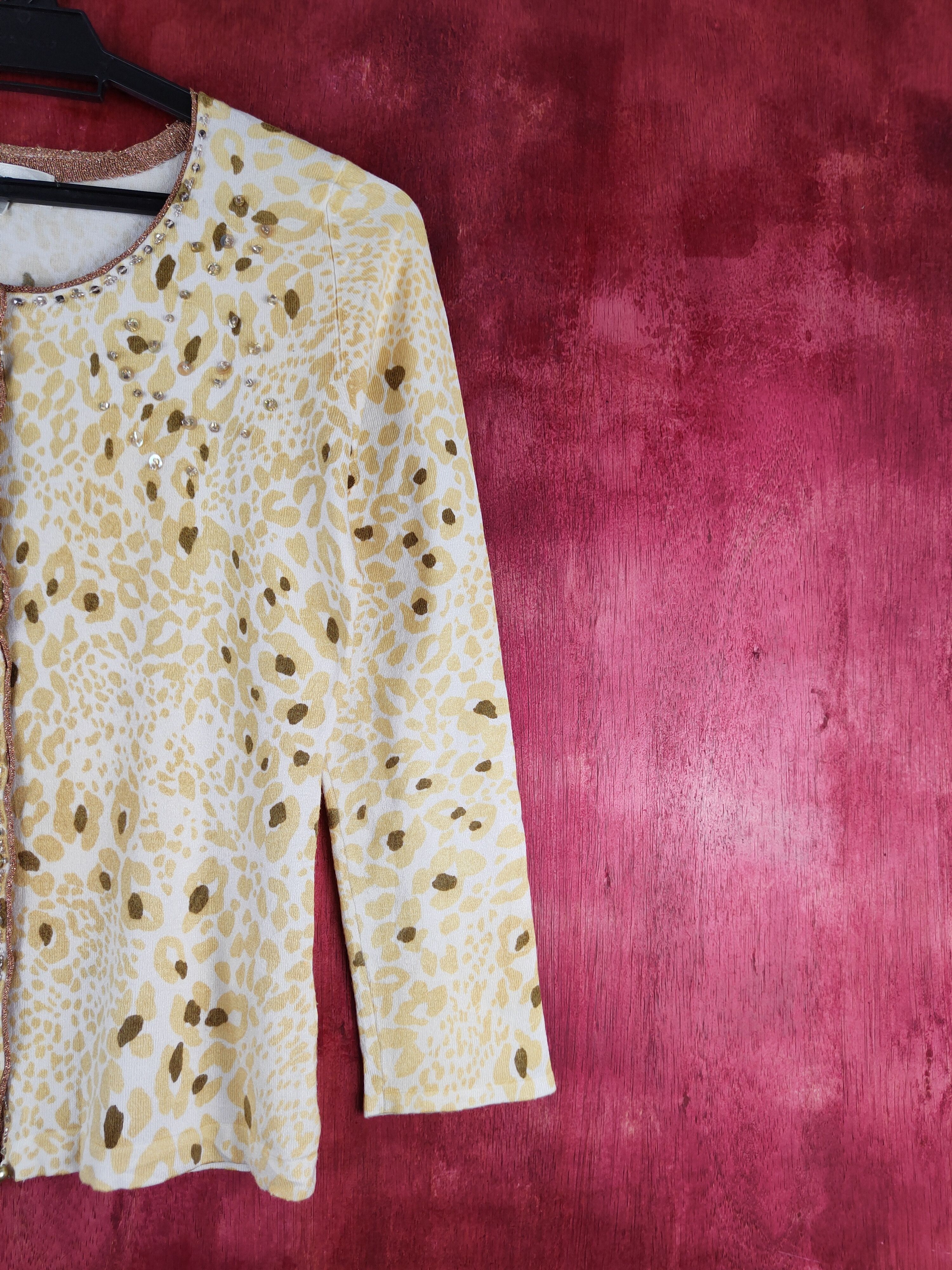 Japanese Brand × Michel Klein Michel Klein Mustard Knitwear Cardigan #S1124 Size S / US 4 / IT 40 - 5 Thumbnail