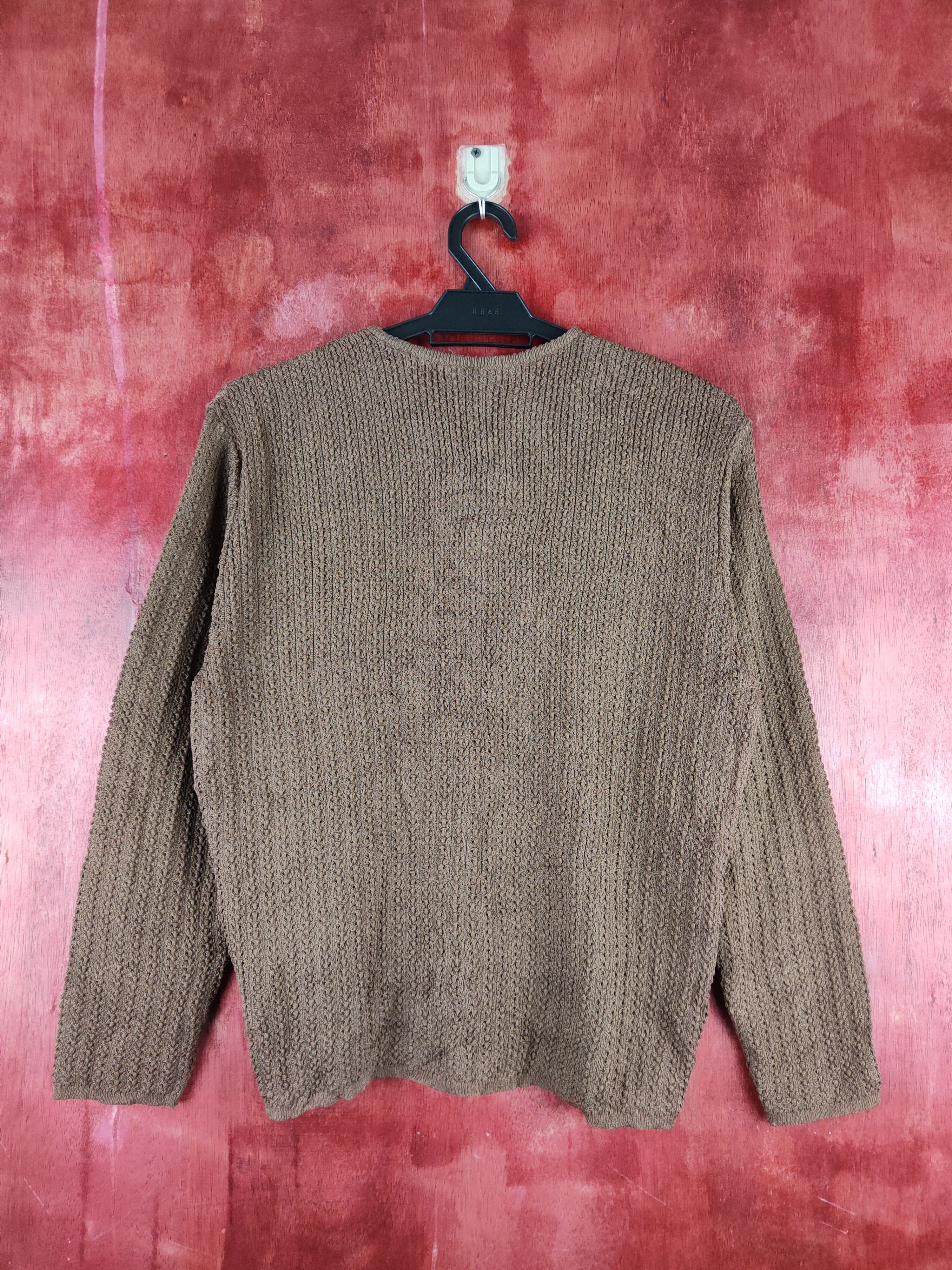 Japanese Brand Fil Fiōre Dark Brown Crochet Meshnet Knit Cardigan #S1127 Size M / US 6-8 / IT 42-44 - 7 Thumbnail