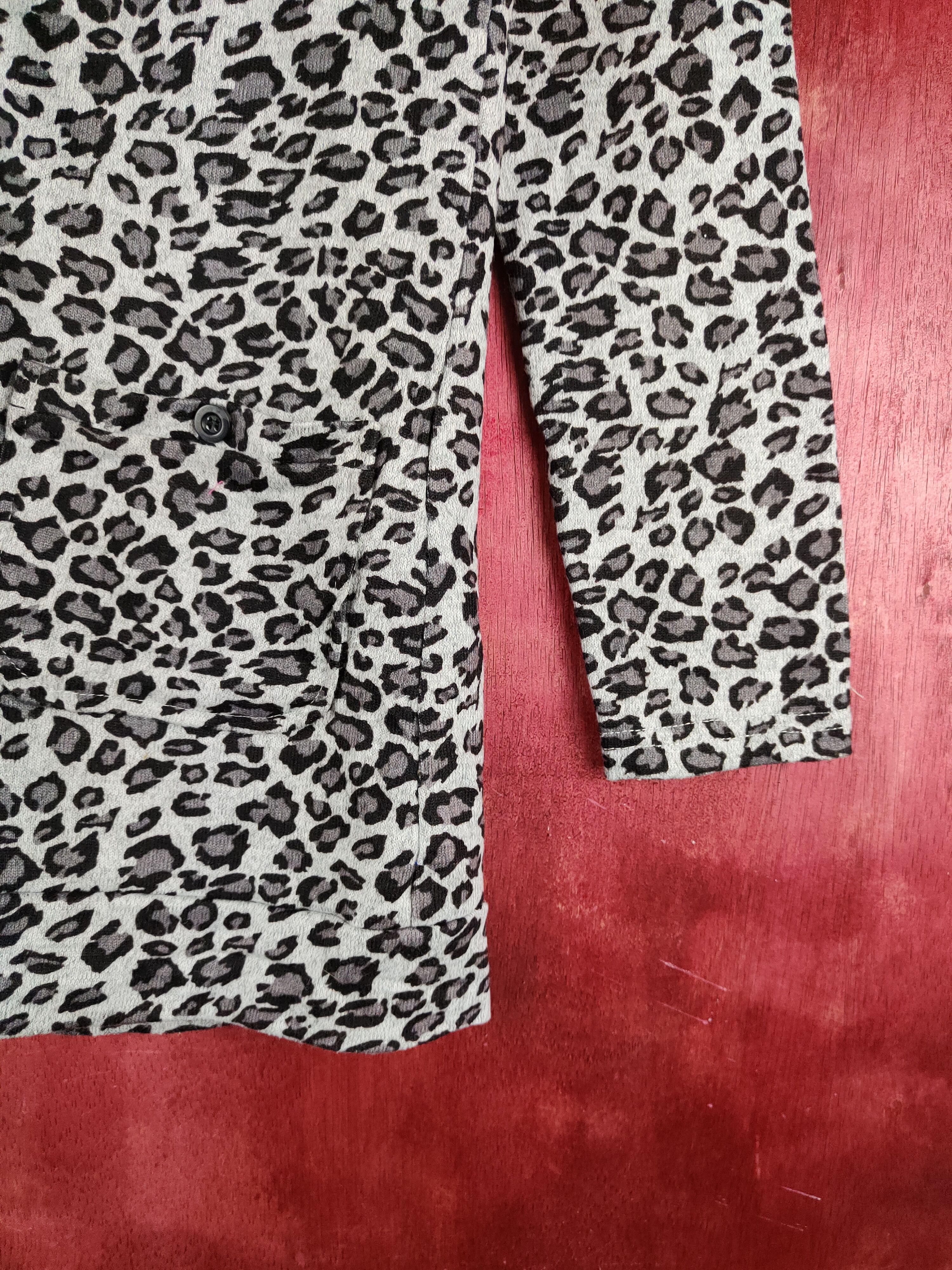Japanese Brand Ciel Sucré leopad Gray Knitwear Cardigan #S1130 Size M / US 6-8 / IT 42-44 - 6 Thumbnail