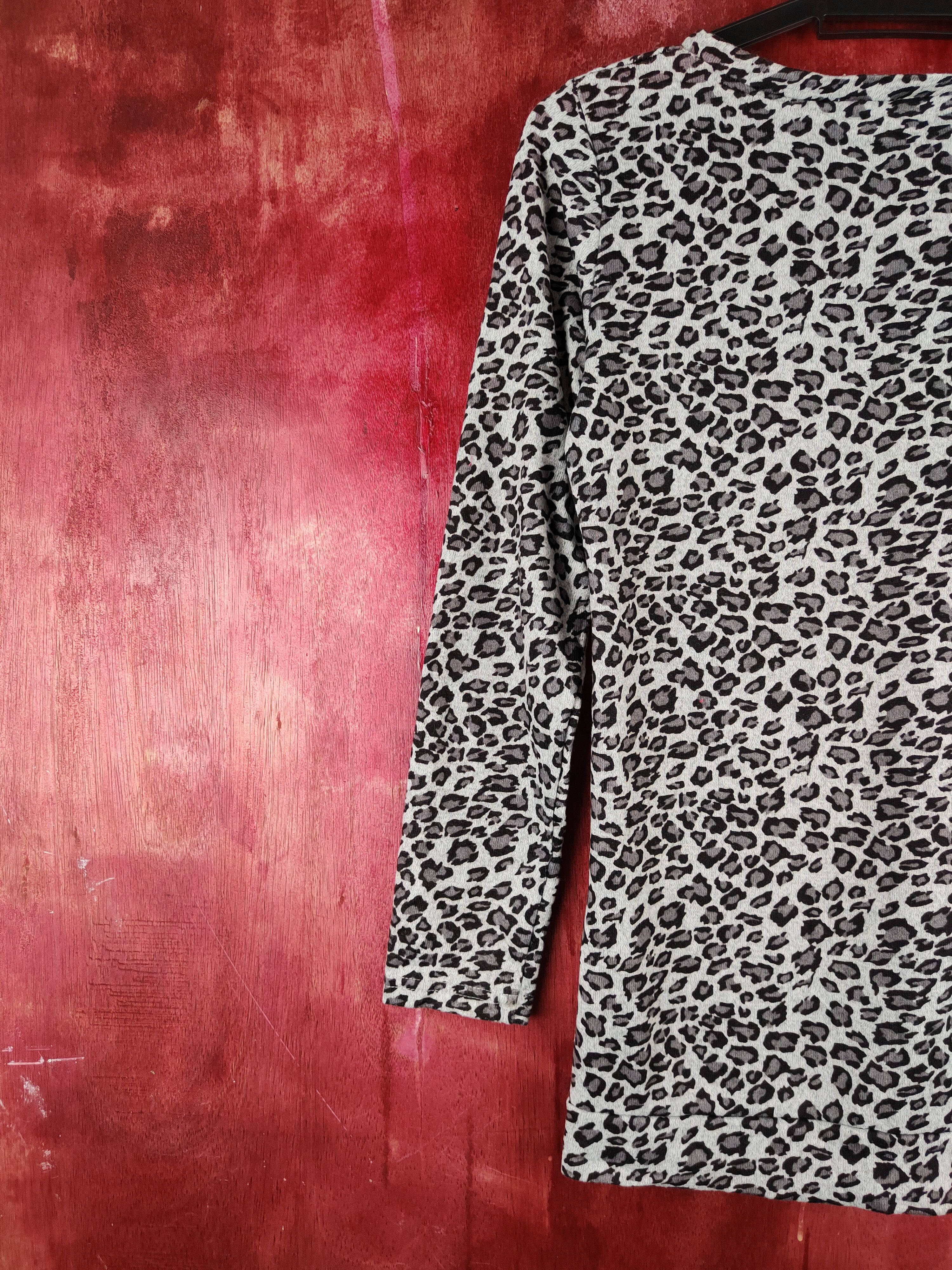 Japanese Brand Ciel Sucré leopad Gray Knitwear Cardigan #S1130 Size M / US 6-8 / IT 42-44 - 8 Thumbnail