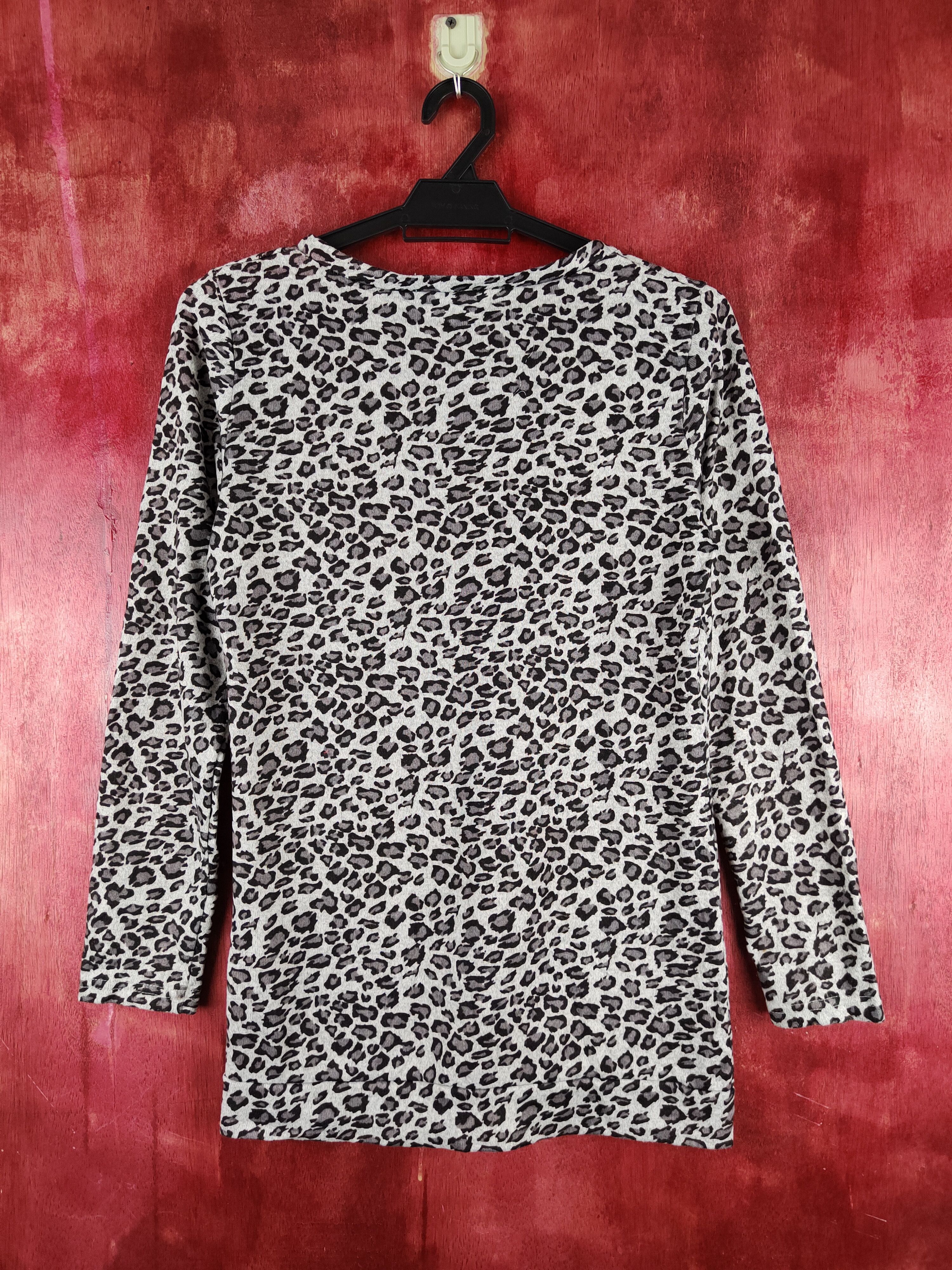 Japanese Brand Ciel Sucré leopad Gray Knitwear Cardigan #S1130 Size M / US 6-8 / IT 42-44 - 7 Thumbnail