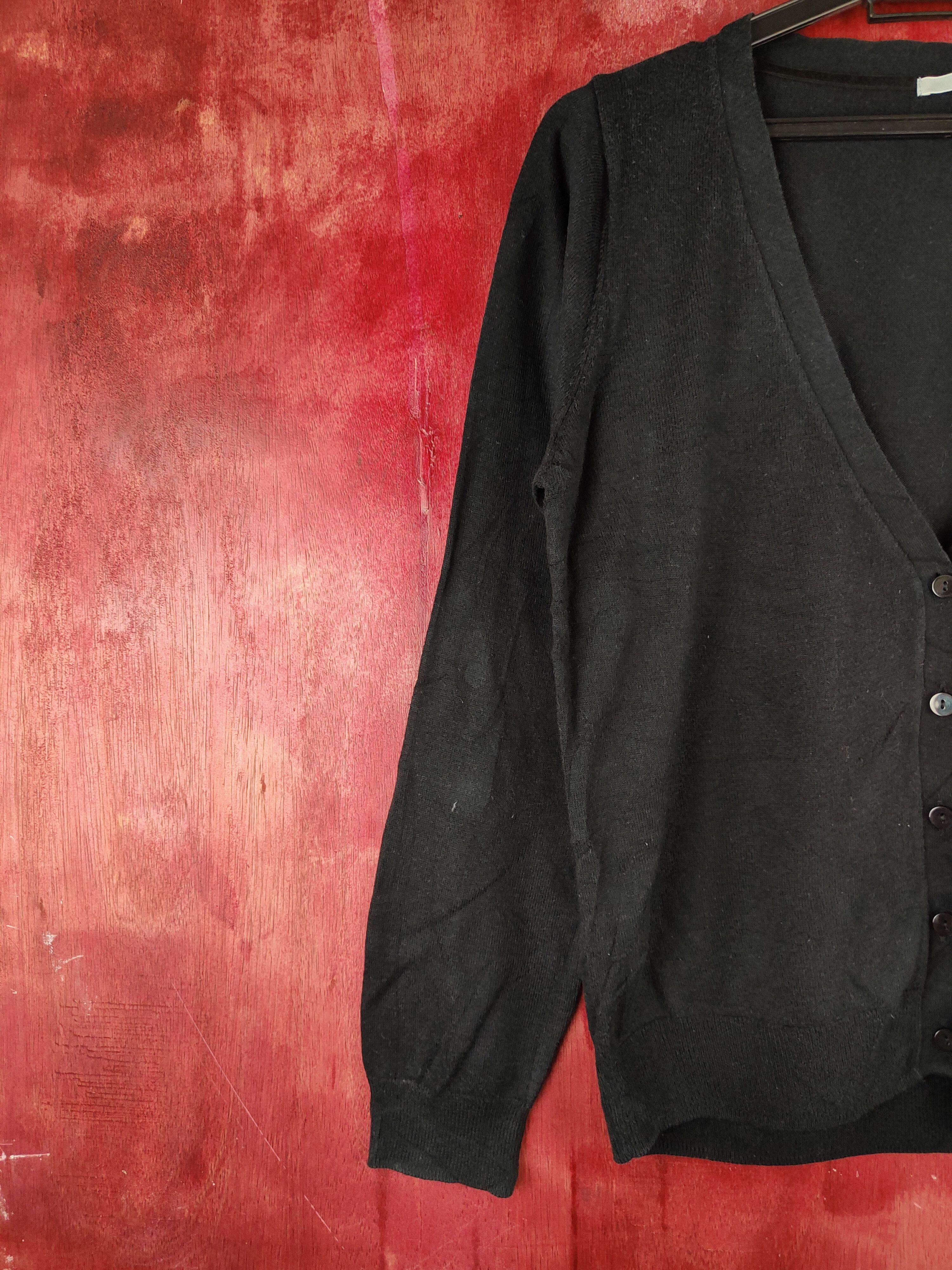 Japanese Brand Japanese Brand Black Knitwear Cardigan #S1131 Size L / US 10 / IT 46 - 3 Thumbnail