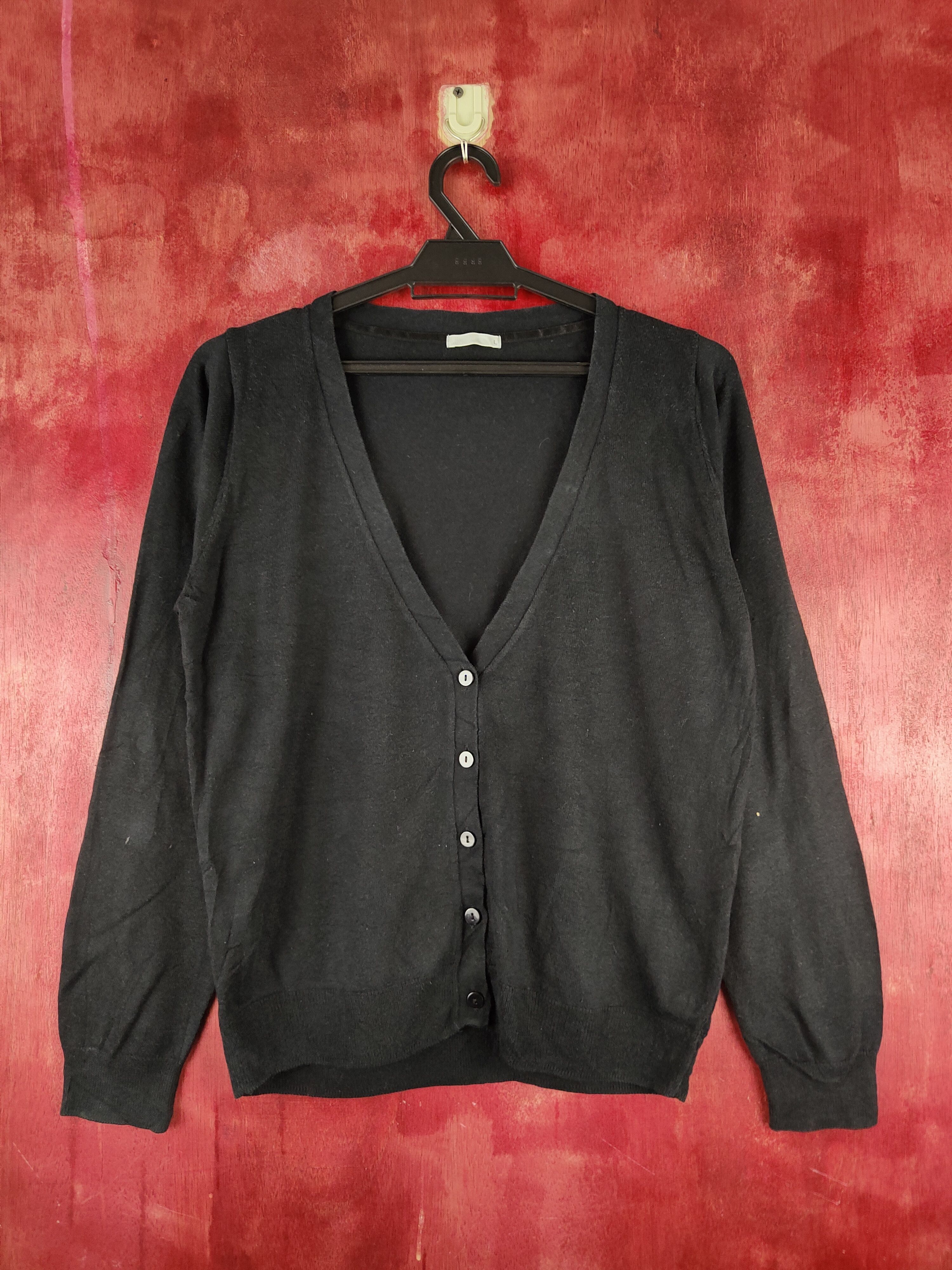 Japanese Brand Japanese Brand Black Knitwear Cardigan #S1131 Size L / US 10 / IT 46 - 1 Thumbnail