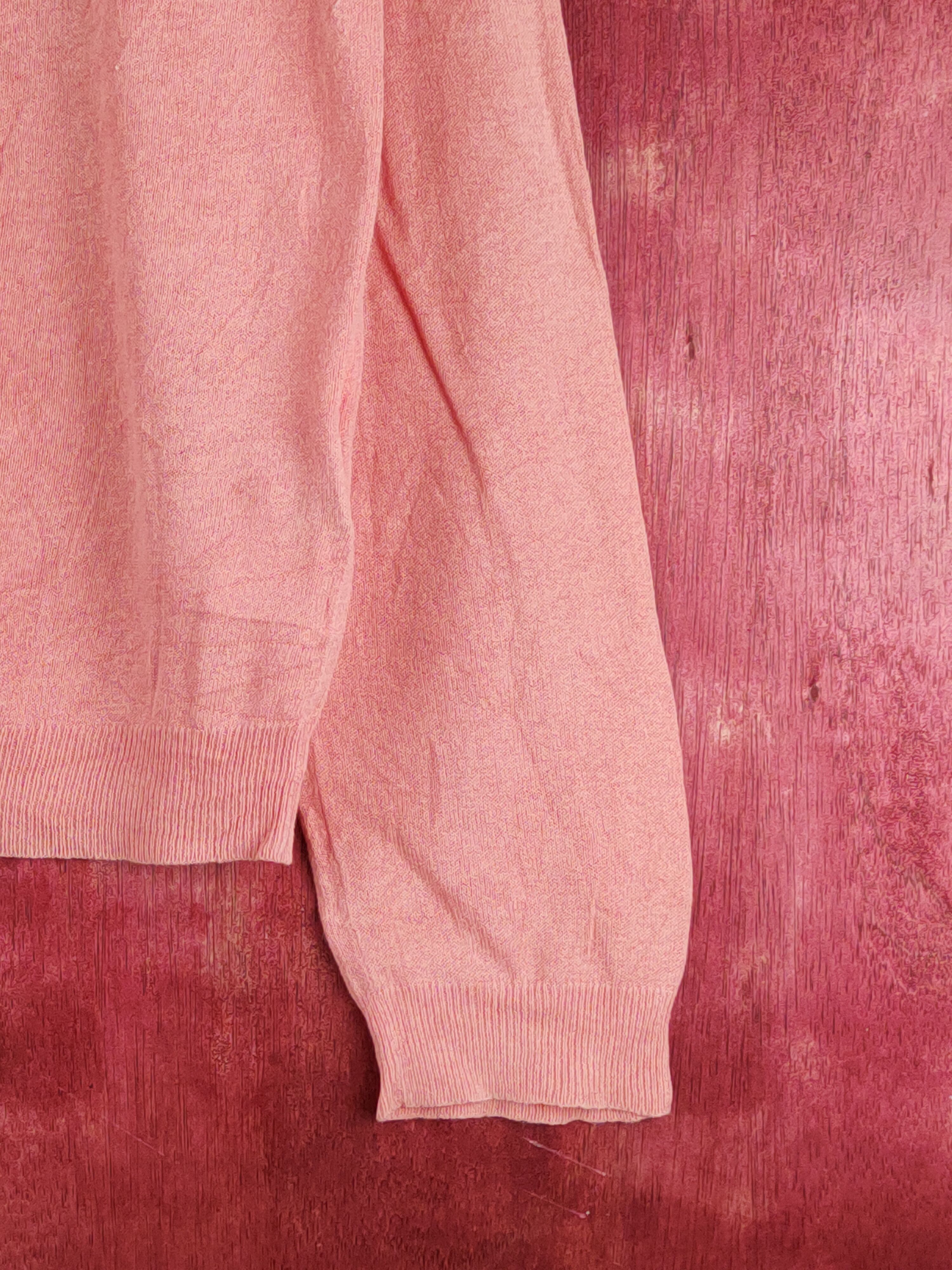 Japanese Brand Earth Music & Ecology Peach Knitwear Cardigan #S1132 Size M / US 6-8 / IT 42-44 - 6 Thumbnail