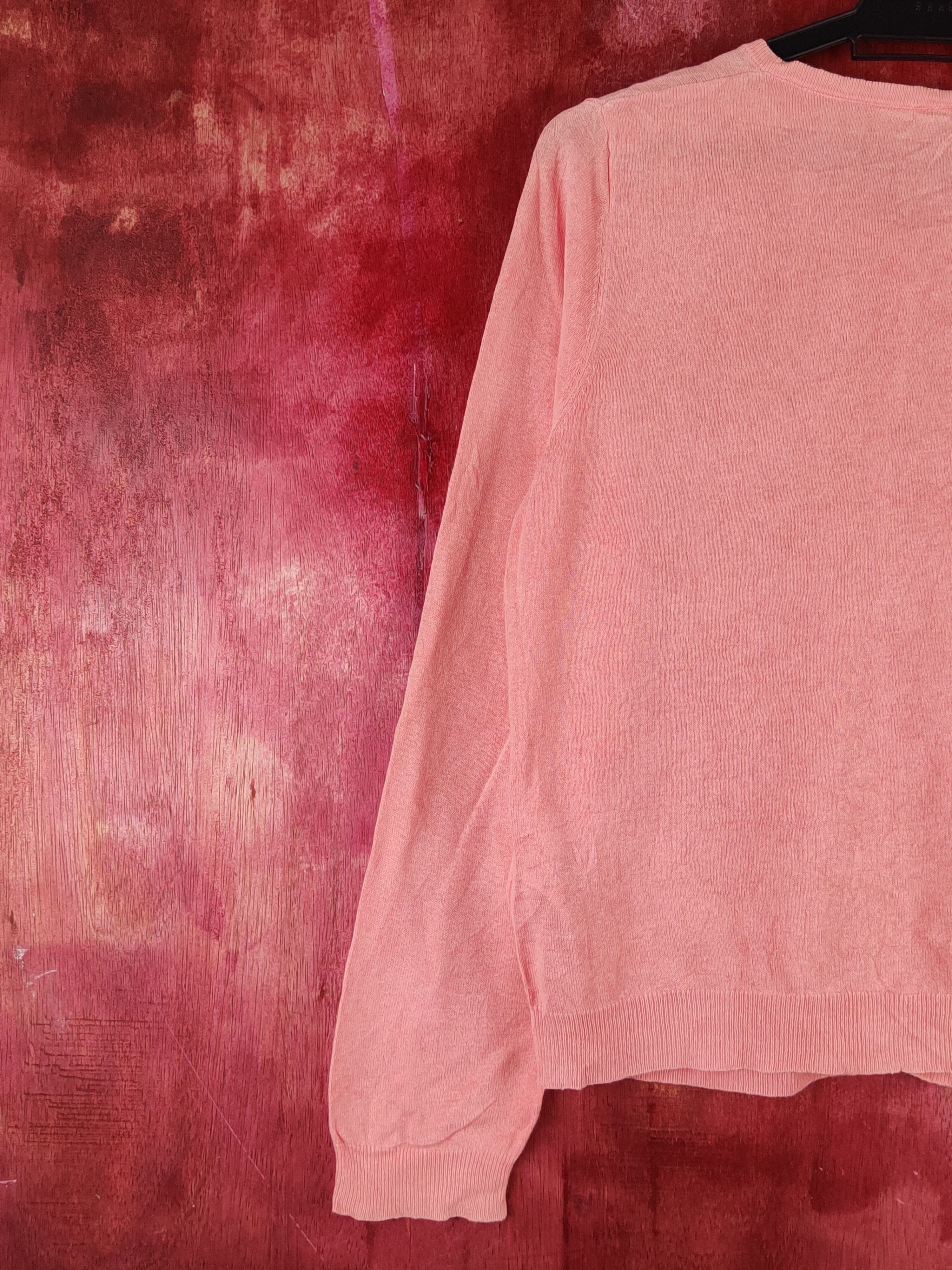 Japanese Brand Earth Music & Ecology Peach Knitwear Cardigan #S1132 Size M / US 6-8 / IT 42-44 - 8 Thumbnail