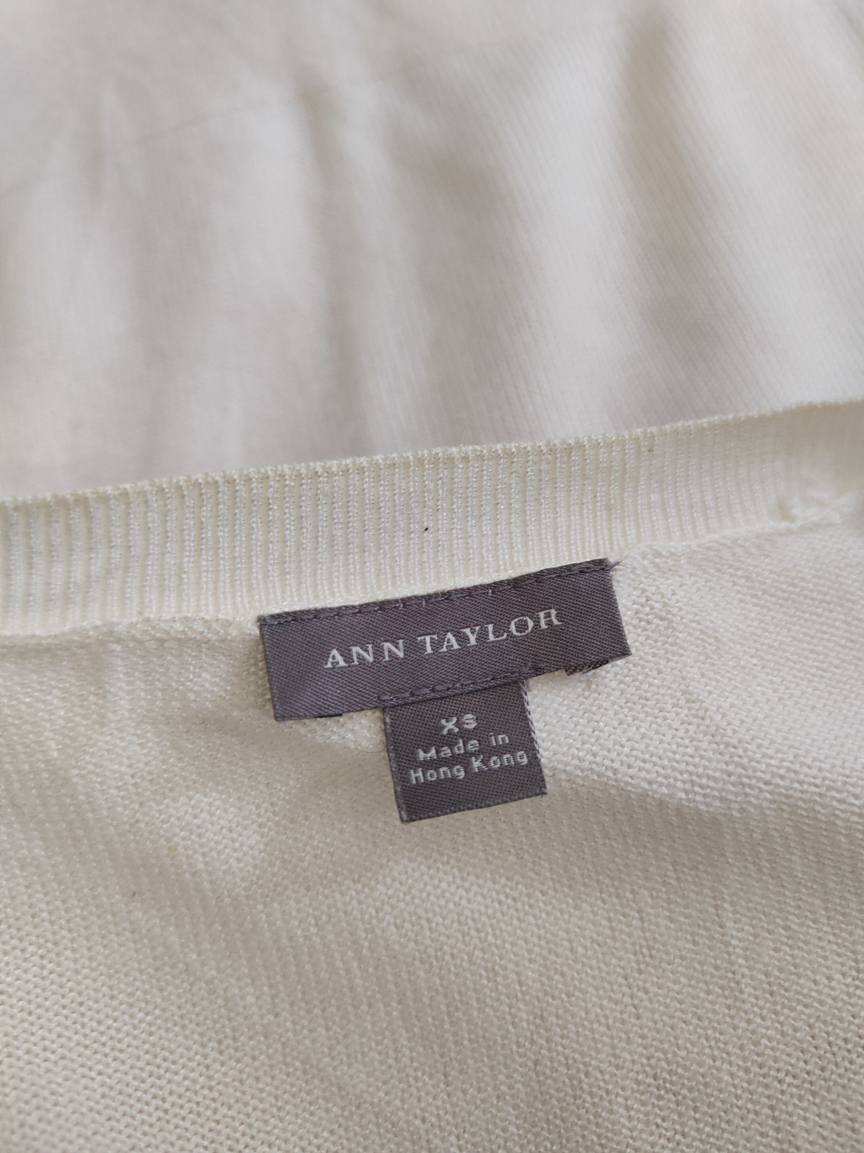 Ann Taylor × Japanese Brand Ann Taylor Ivory Knitwear Cardigan #S1133 Size XS / US 0-2 / IT 36-38 - 11 Thumbnail
