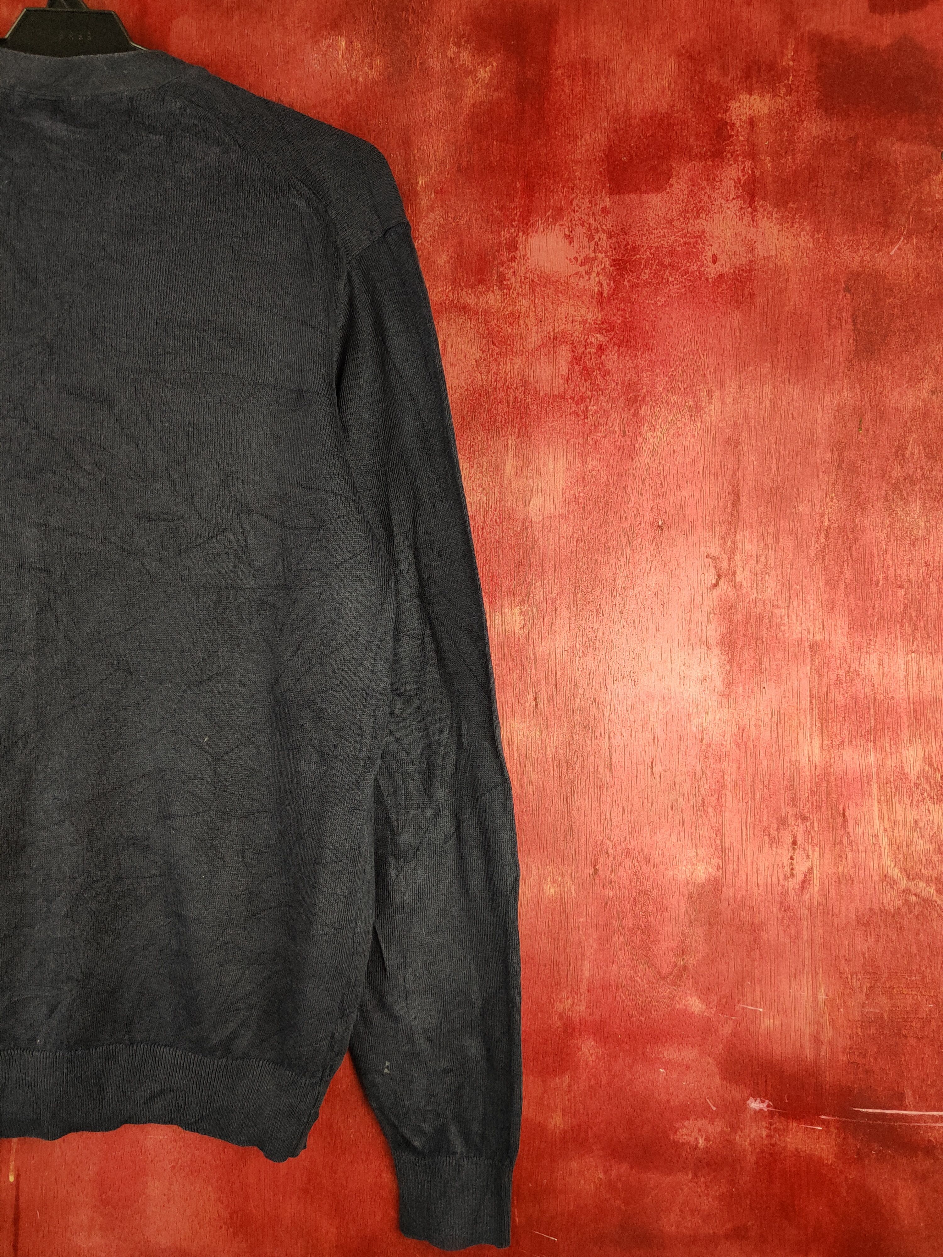 Japanese Brand × Uniqlo Uniqlo Navy Faded Knitwear Cardigan #S1134 Size US L / EU 52-54 / 3 - 9 Thumbnail