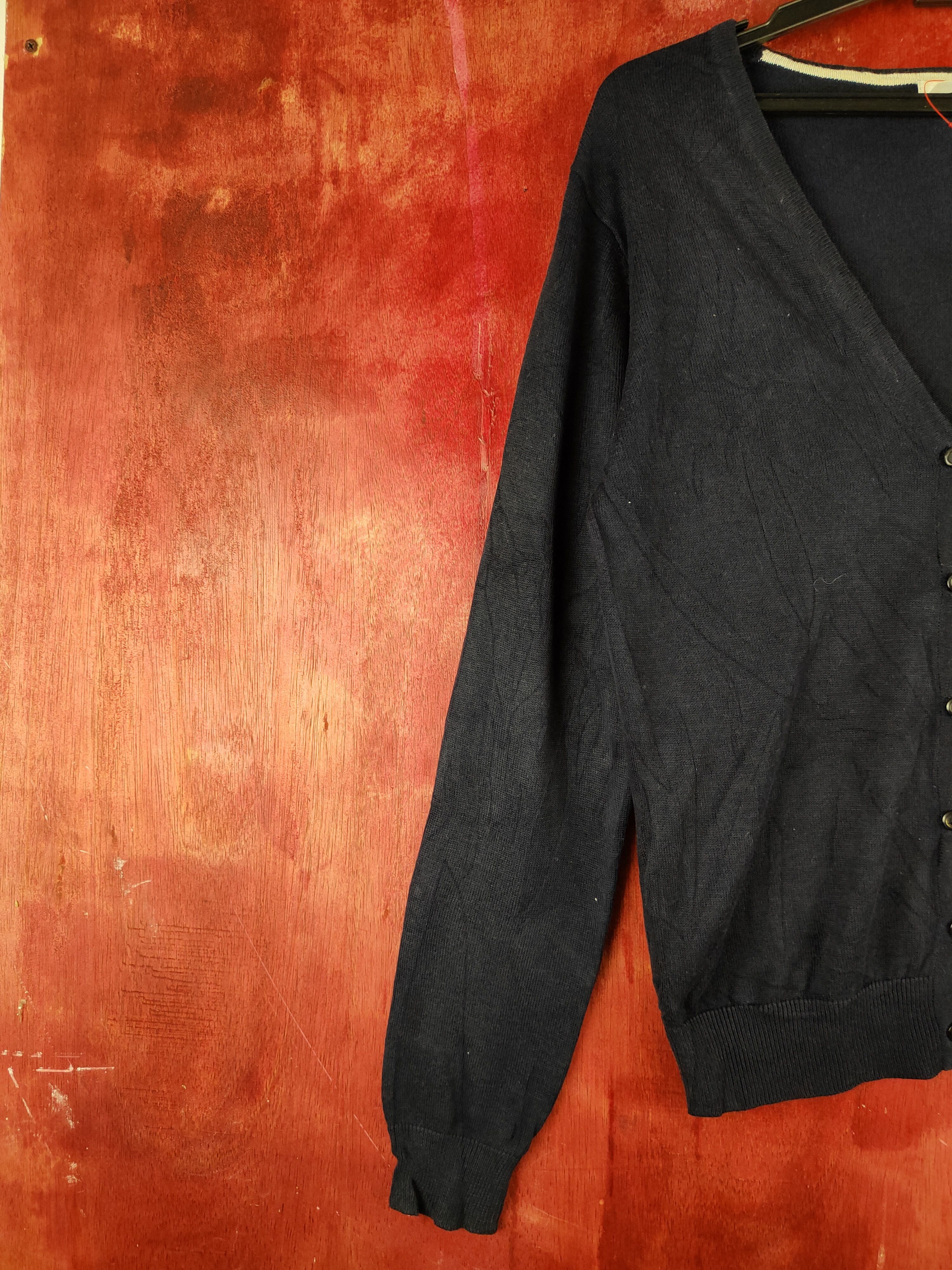 Japanese Brand Cinema Club Navy Blue Knitwear Cardigan #S1135 Size M / US 6-8 / IT 42-44 - 3 Thumbnail